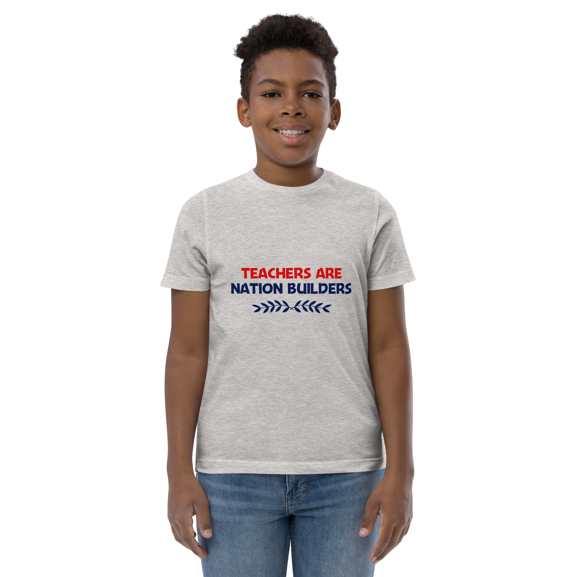 TEACHERS ARE NATION BUILDERS - Youth jersey t-shirt