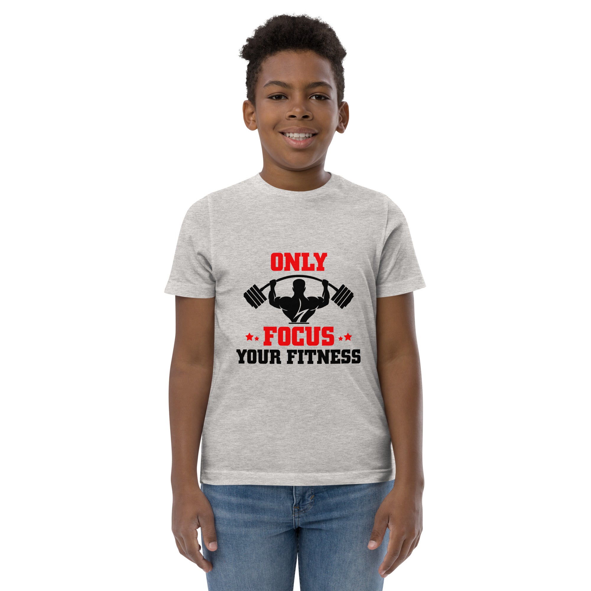 ONLY FOCUS YOUR FITNESS - Youth jersey t-shirt