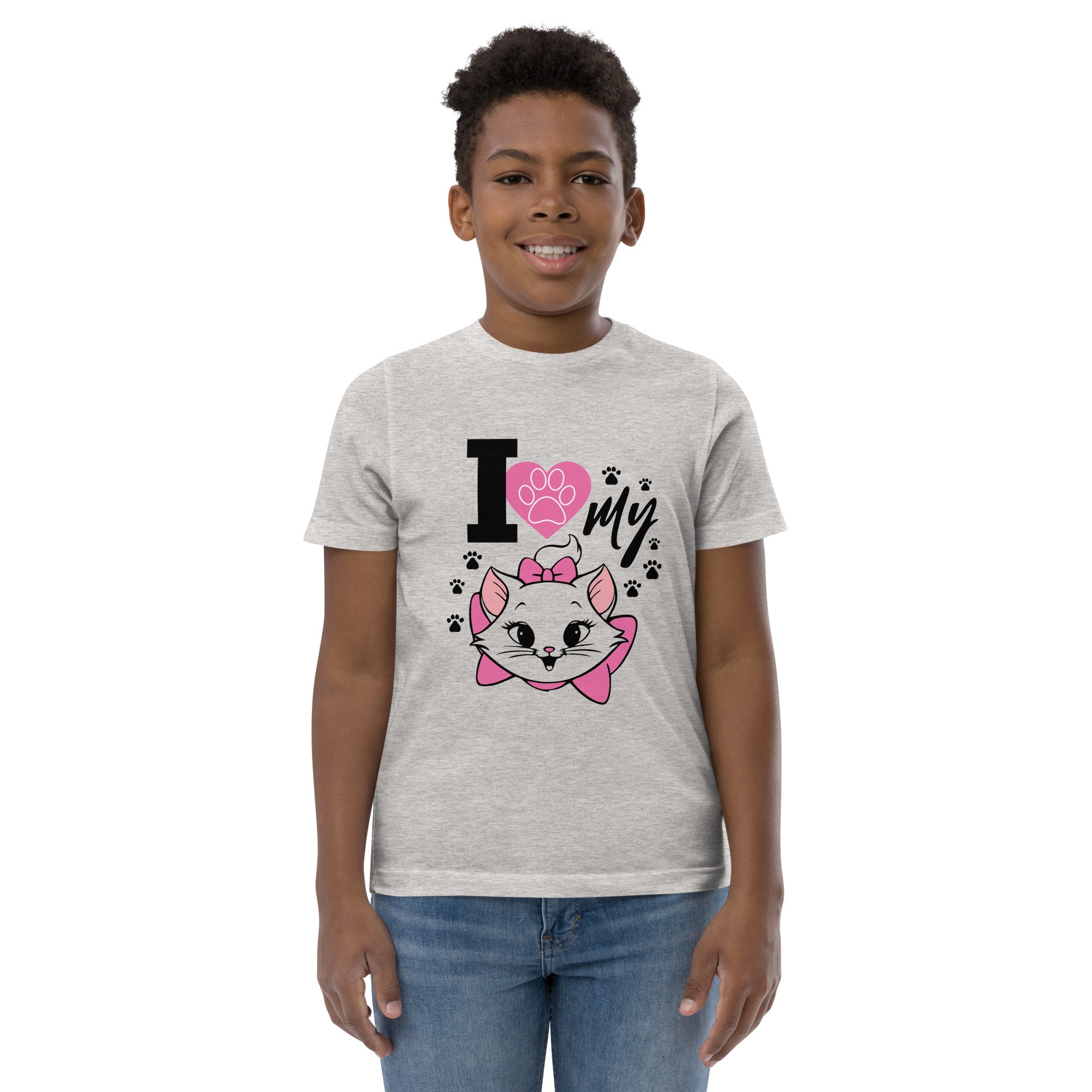 I LOVE MY CAT - Youth jersey t-shirt