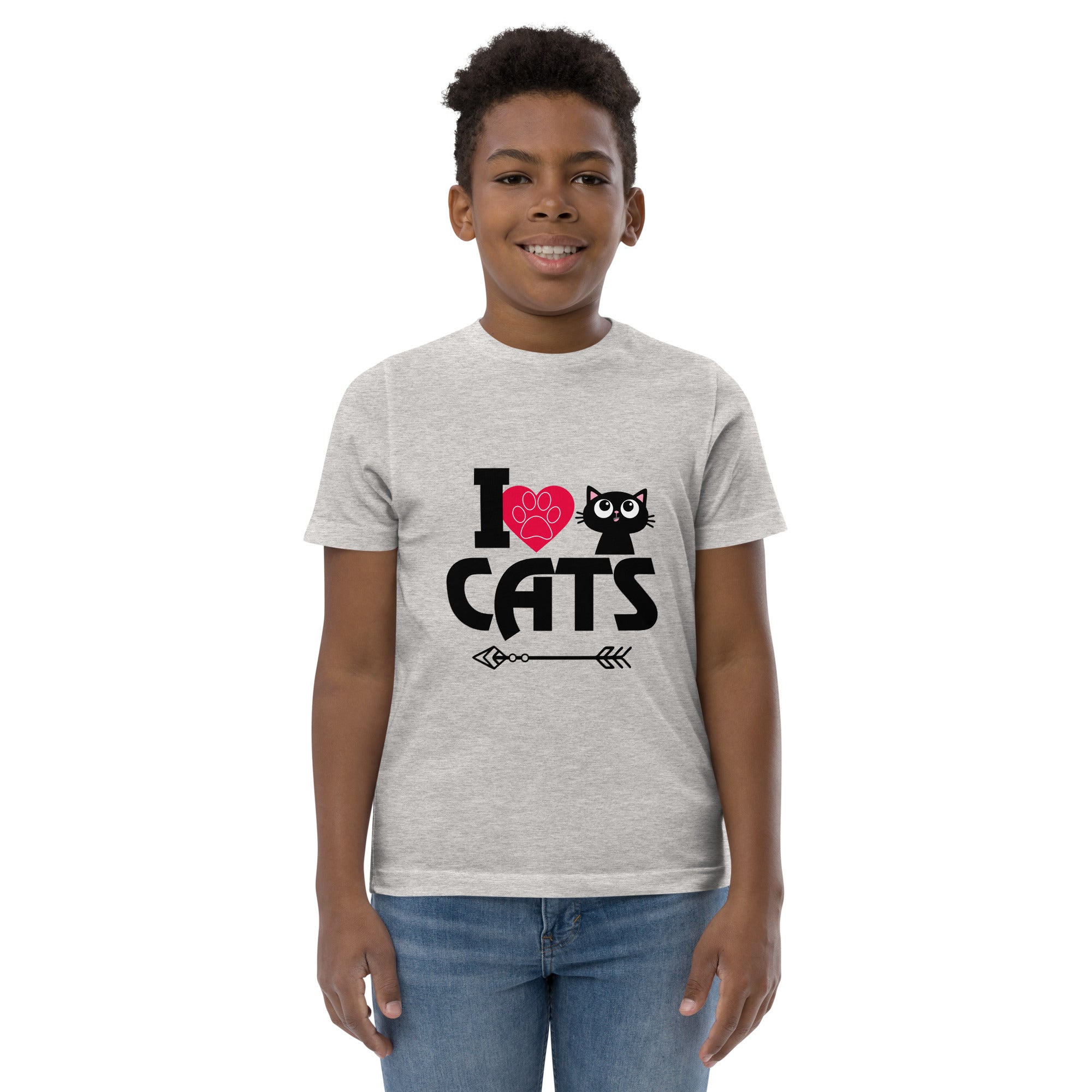 I LOVE CATS - Youth jersey t-shirt