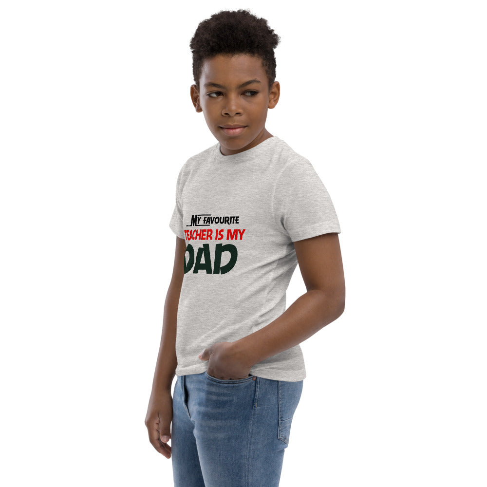 MY FAVOURITE TEACHER IS DAD - Youth jersey t-shirt