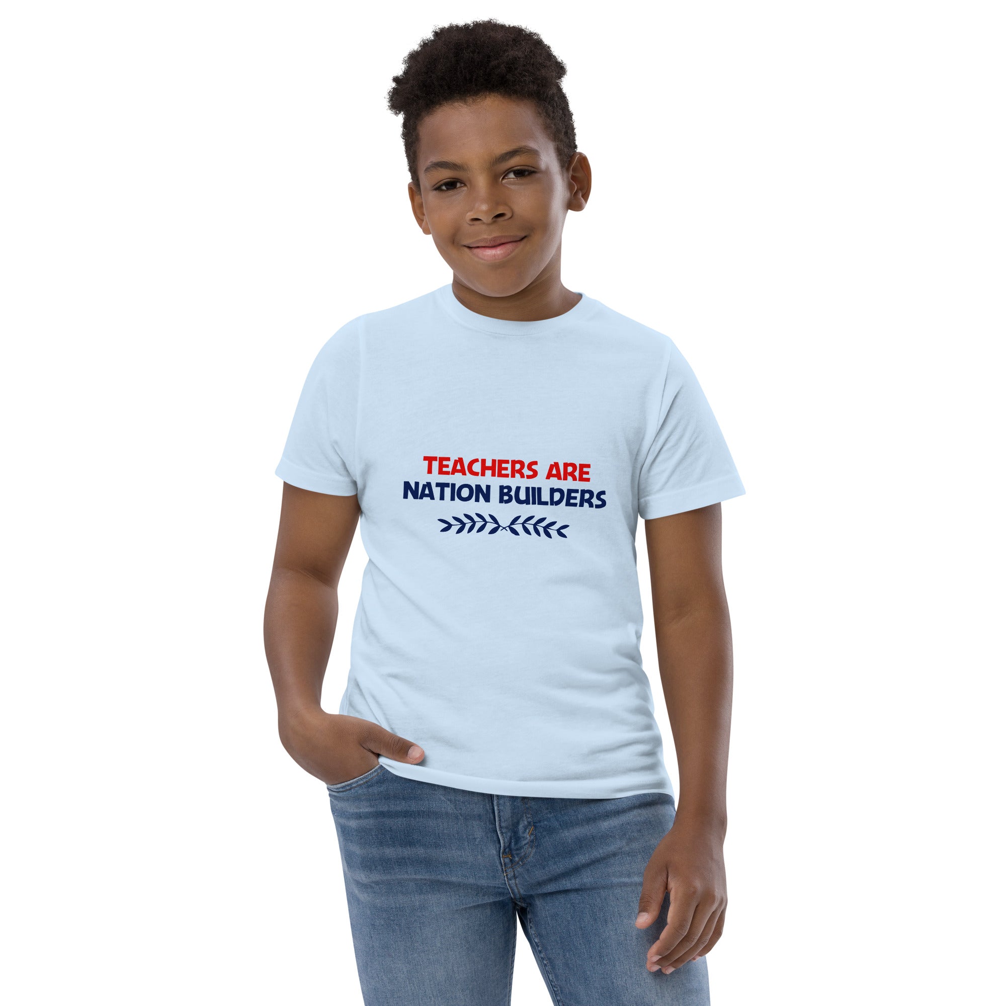 TEACHERS ARE NATION BUILDERS - Youth jersey t-shirt