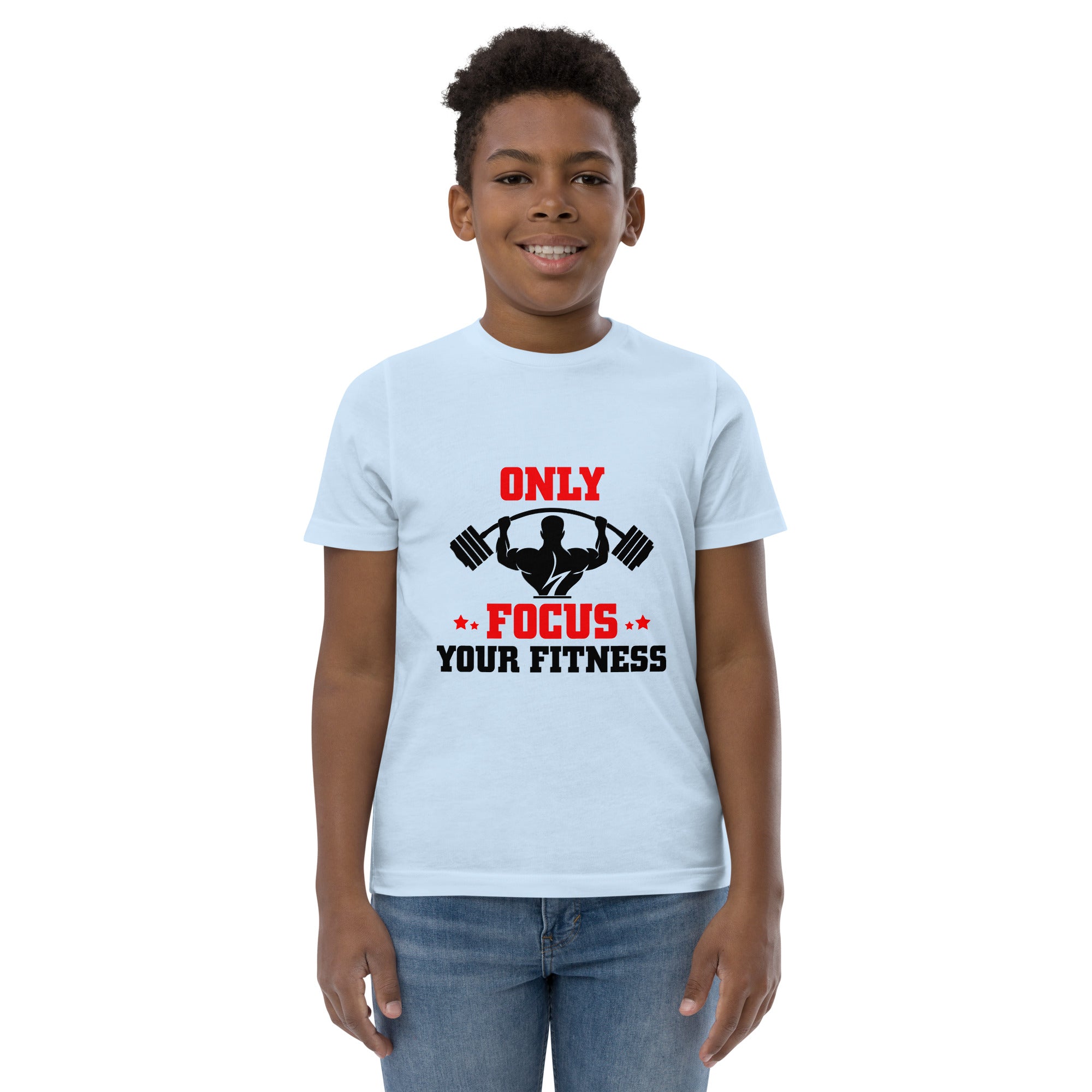 ONLY FOCUS YOUR FITNESS - Youth jersey t-shirt