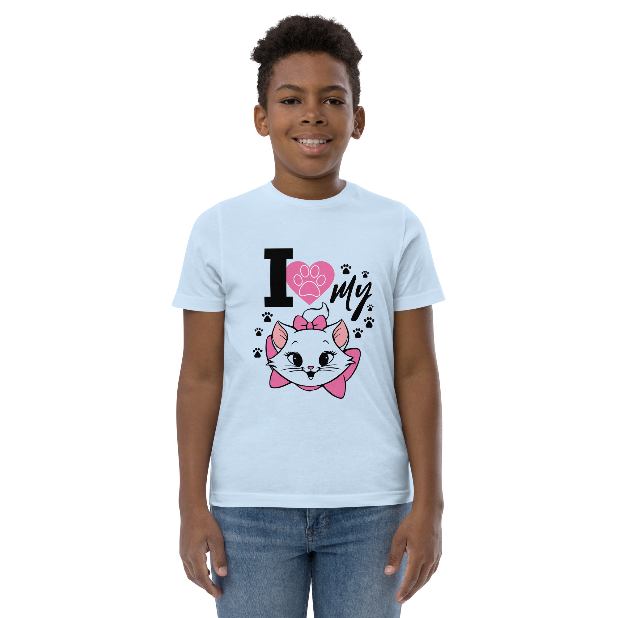 I LOVE MY CAT - Youth jersey t-shirt