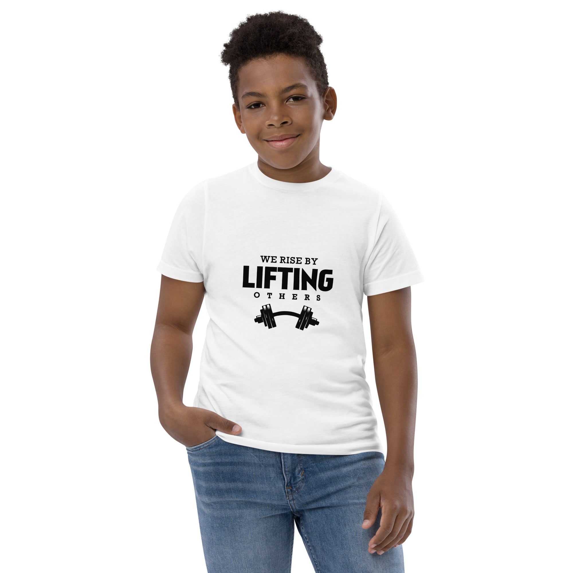 WE RISE BY LIFTING OTHERS - Youth jersey t-shirt