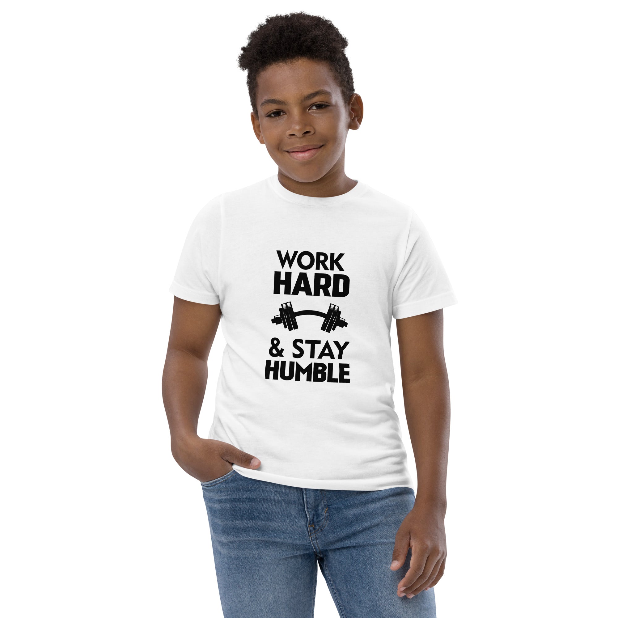 WORK HARD & STAY HUMBLE - Youth jersey t-shirt