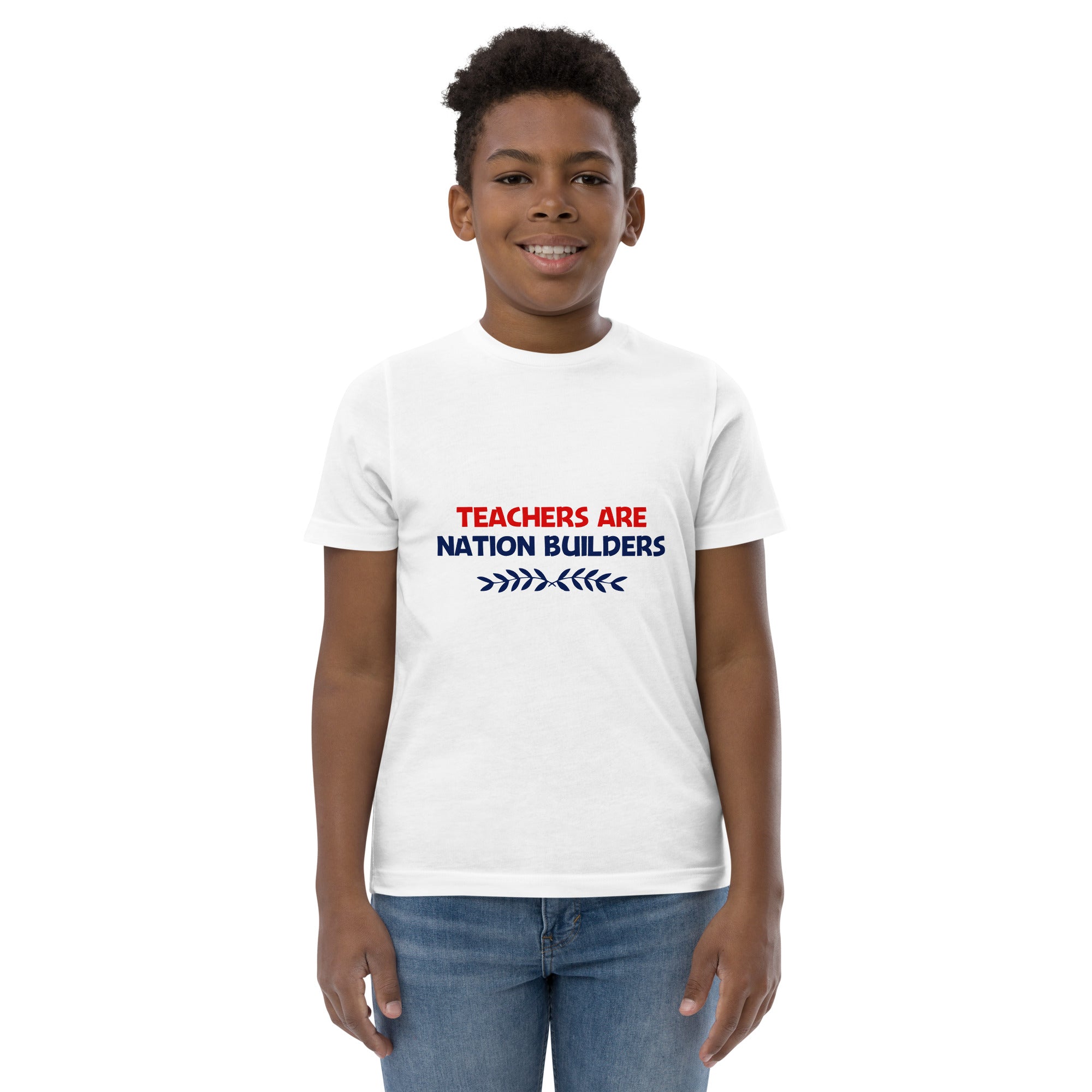 TEACHERS ARE NATION BUILDERS - Youth jersey t-shirt