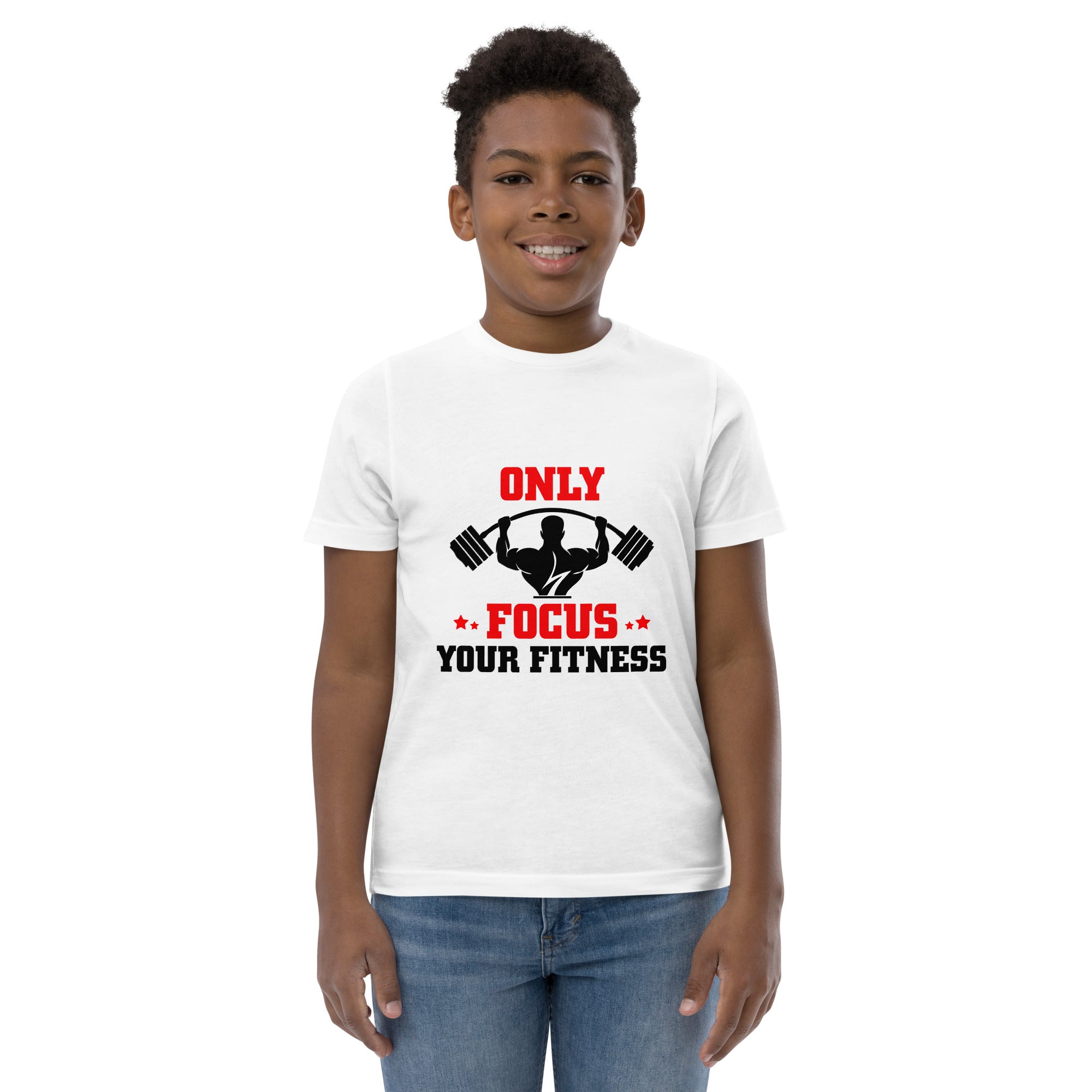 ONLY FOCUS YOUR FITNESS - Youth jersey t-shirt