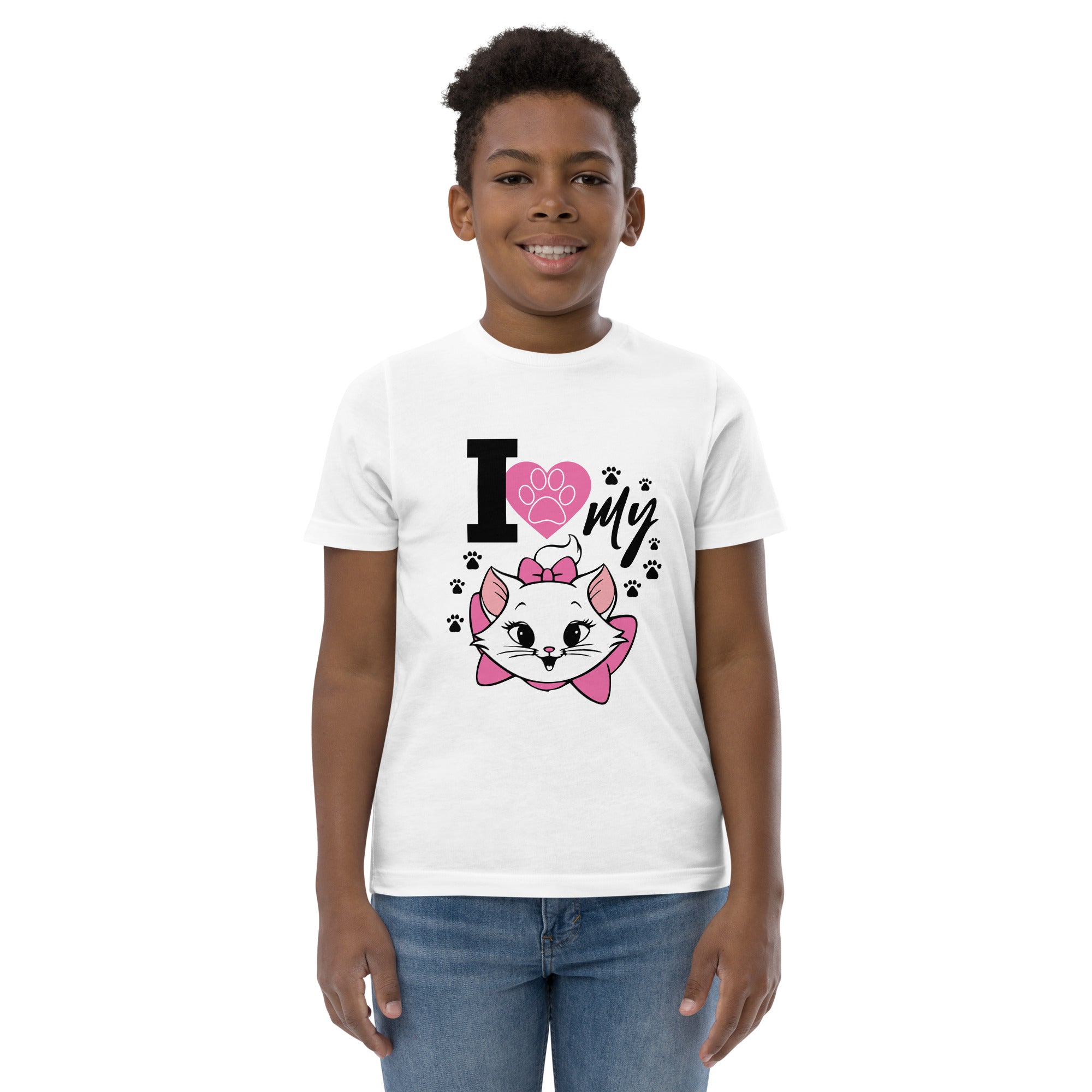 I LOVE MY CAT - Youth jersey t-shirt