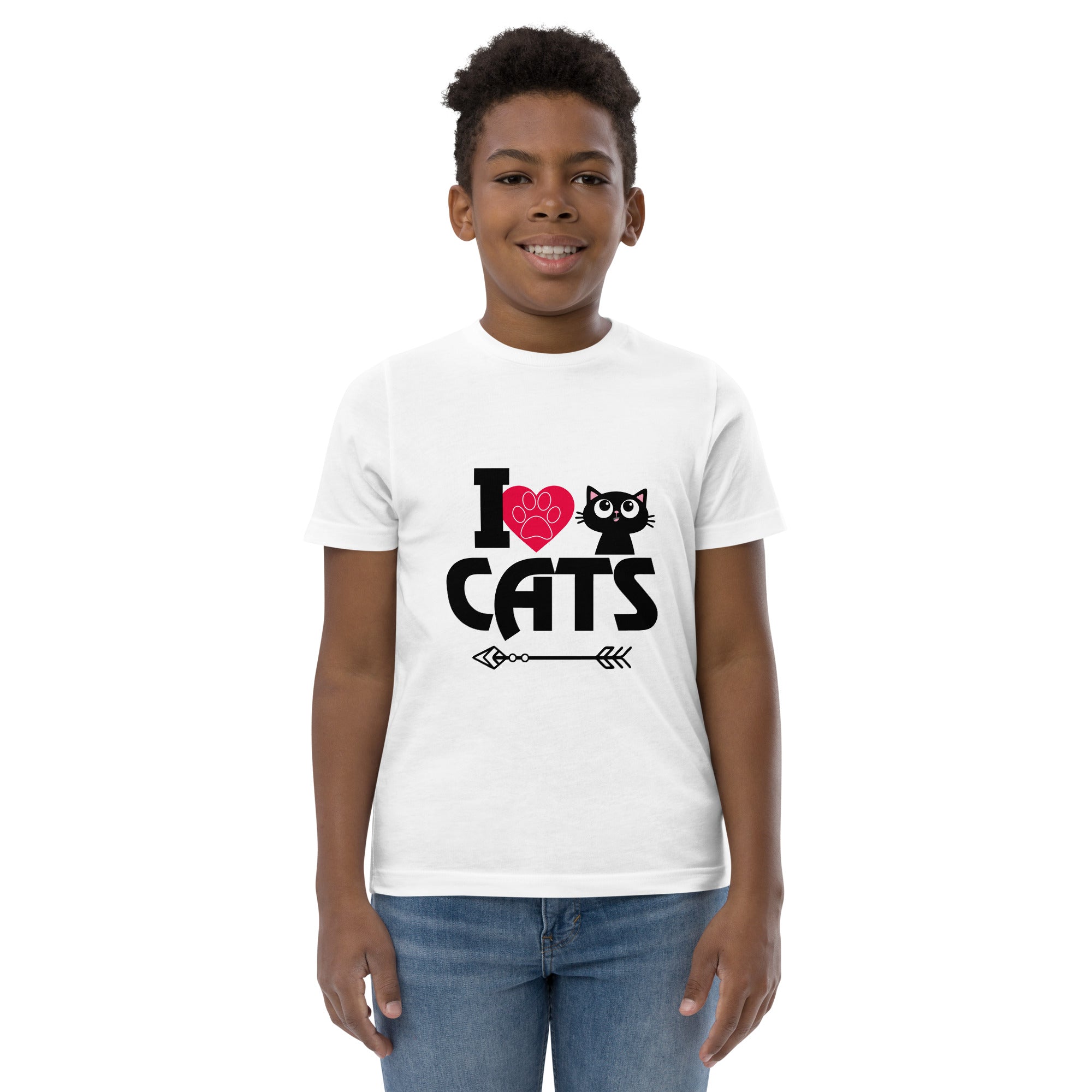 I LOVE CATS - Youth jersey t-shirt