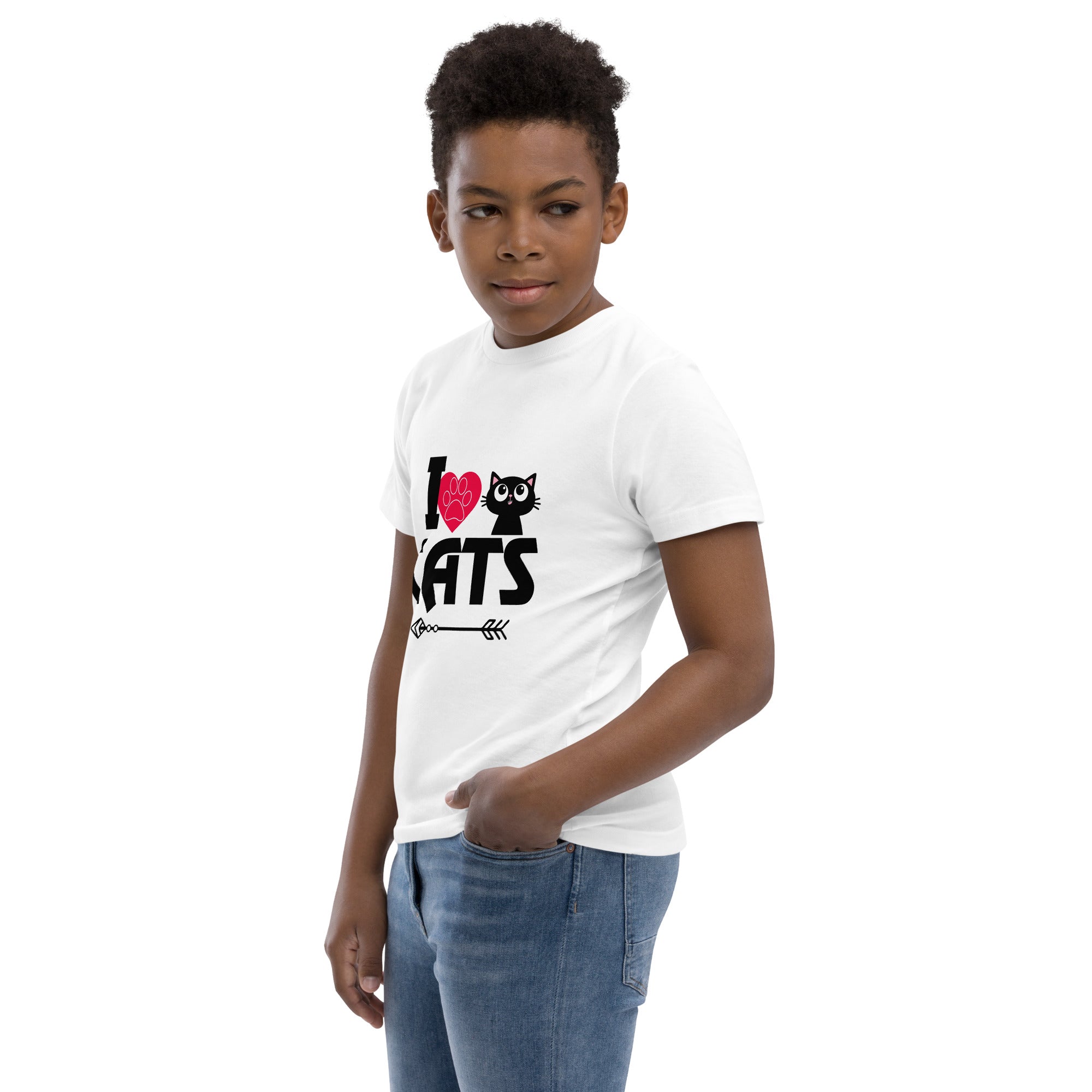 I LOVE CATS - Youth jersey t-shirt