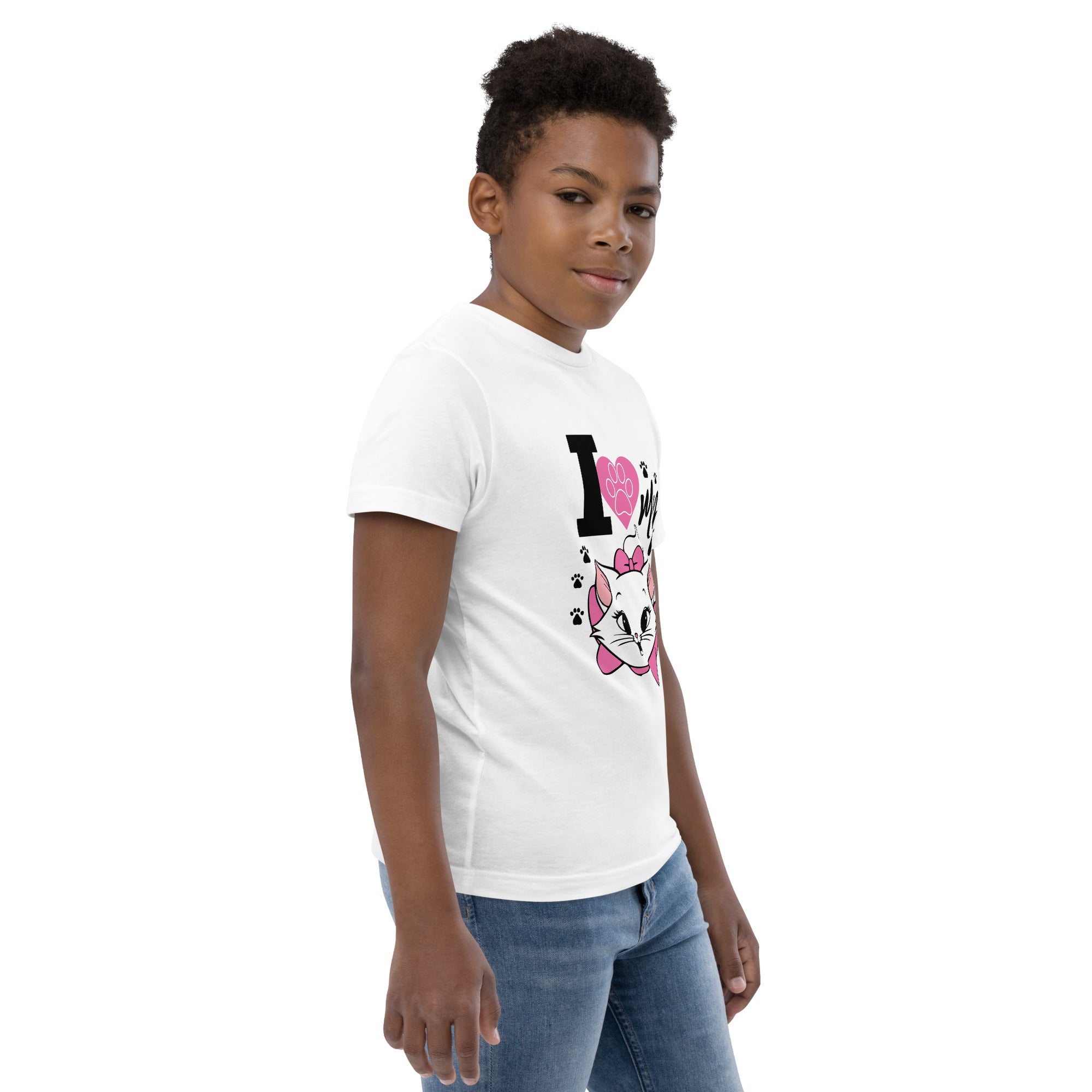 I LOVE MY CAT - Youth jersey t-shirt