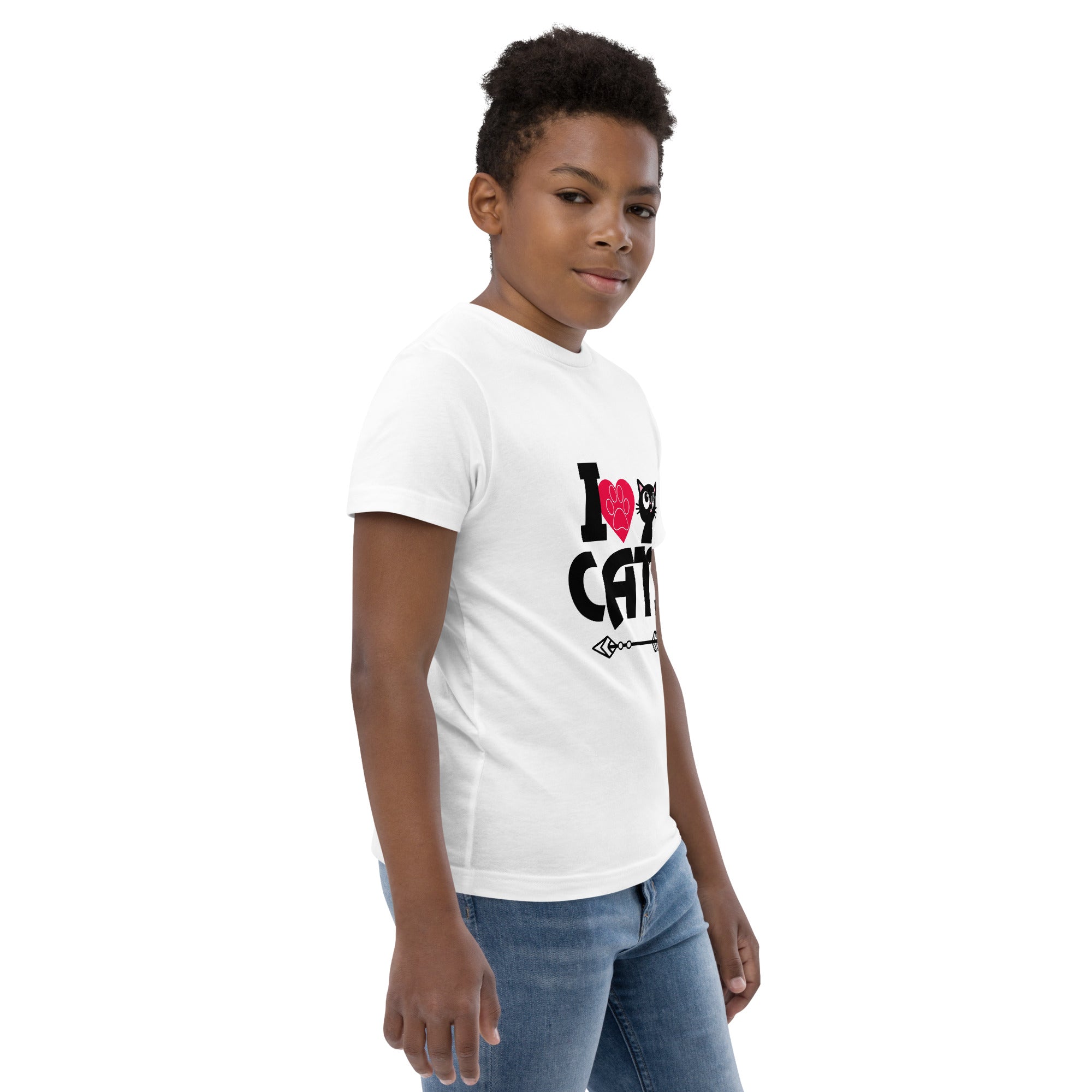 I LOVE CATS - Youth jersey t-shirt