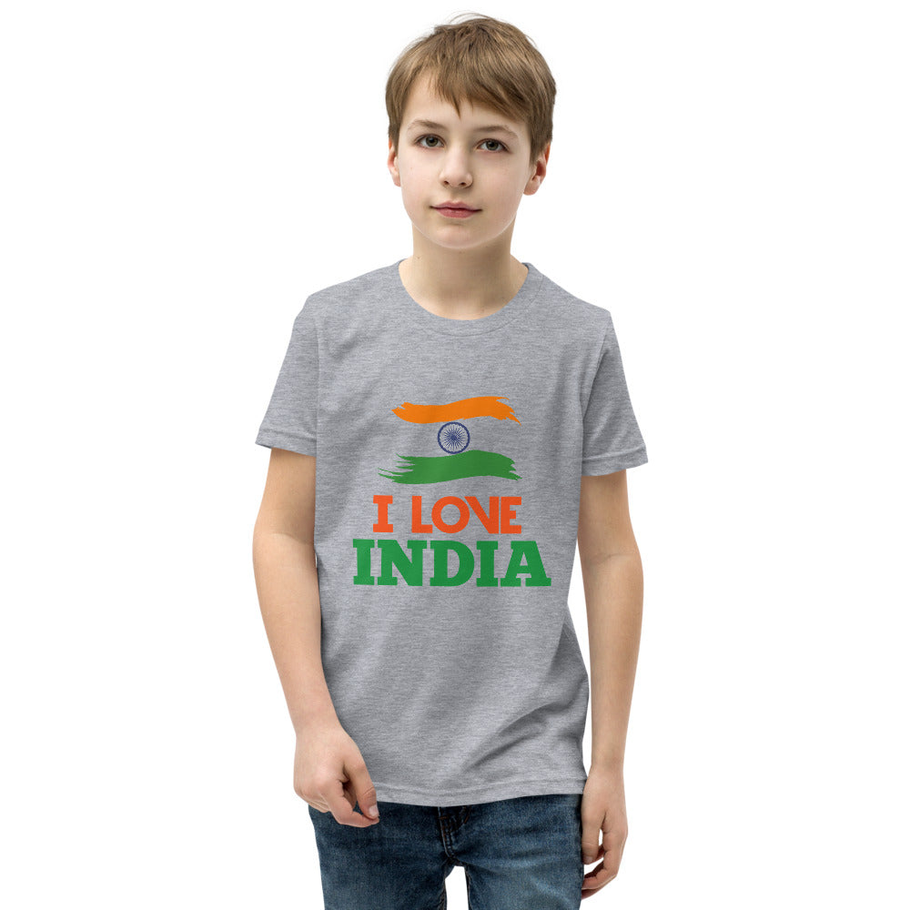 I LOVE INDIA - Youth Short Sleeve T-Shirt