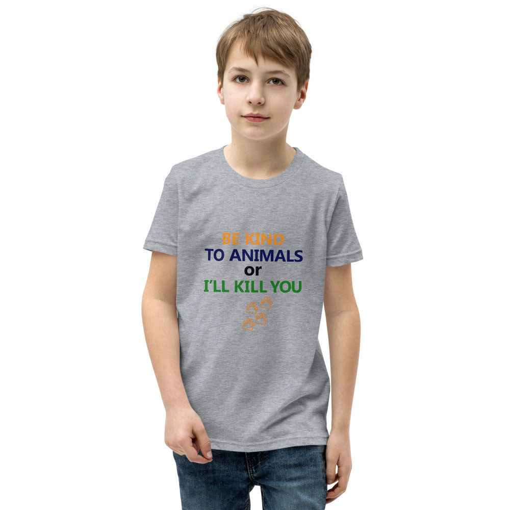 BE KIND TO ANIMALS - Youth Short Sleeve T-Shirt