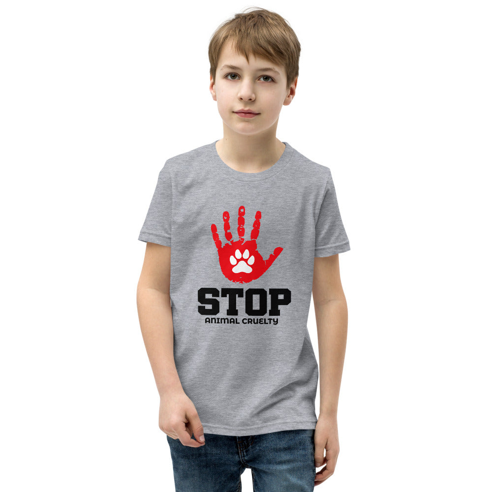 STOP ANIMAL CRUELTY - Youth Short Sleeve T-Shirt