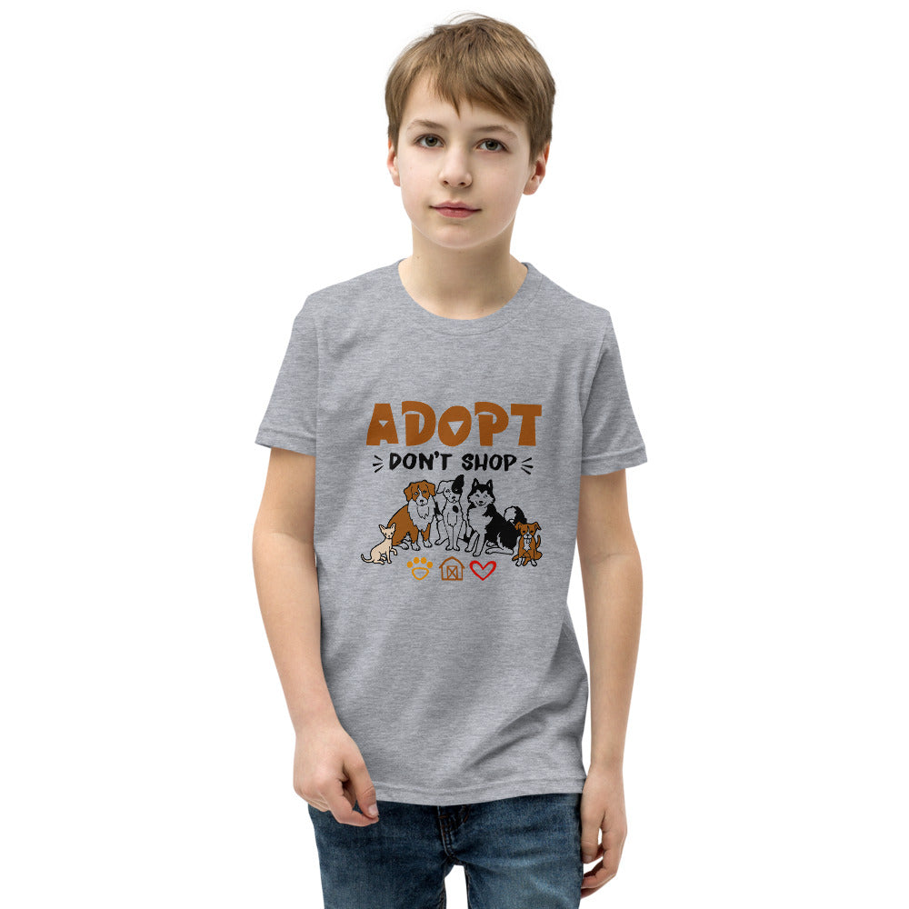 ADOPT DON'T SHOP - Youth Short Sleeve T-Shirt