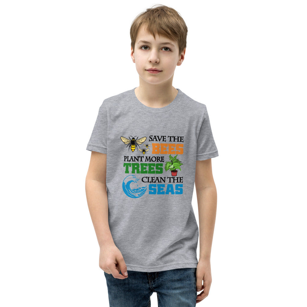 SAVE THE BEES - Youth Short Sleeve T-Shirt