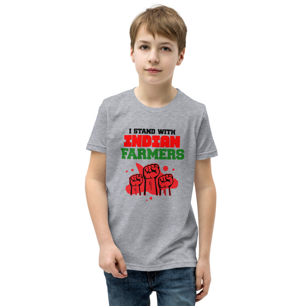 I STAND WITH INDIAN FARMERS - Youth Short Sleeve T-Shirt