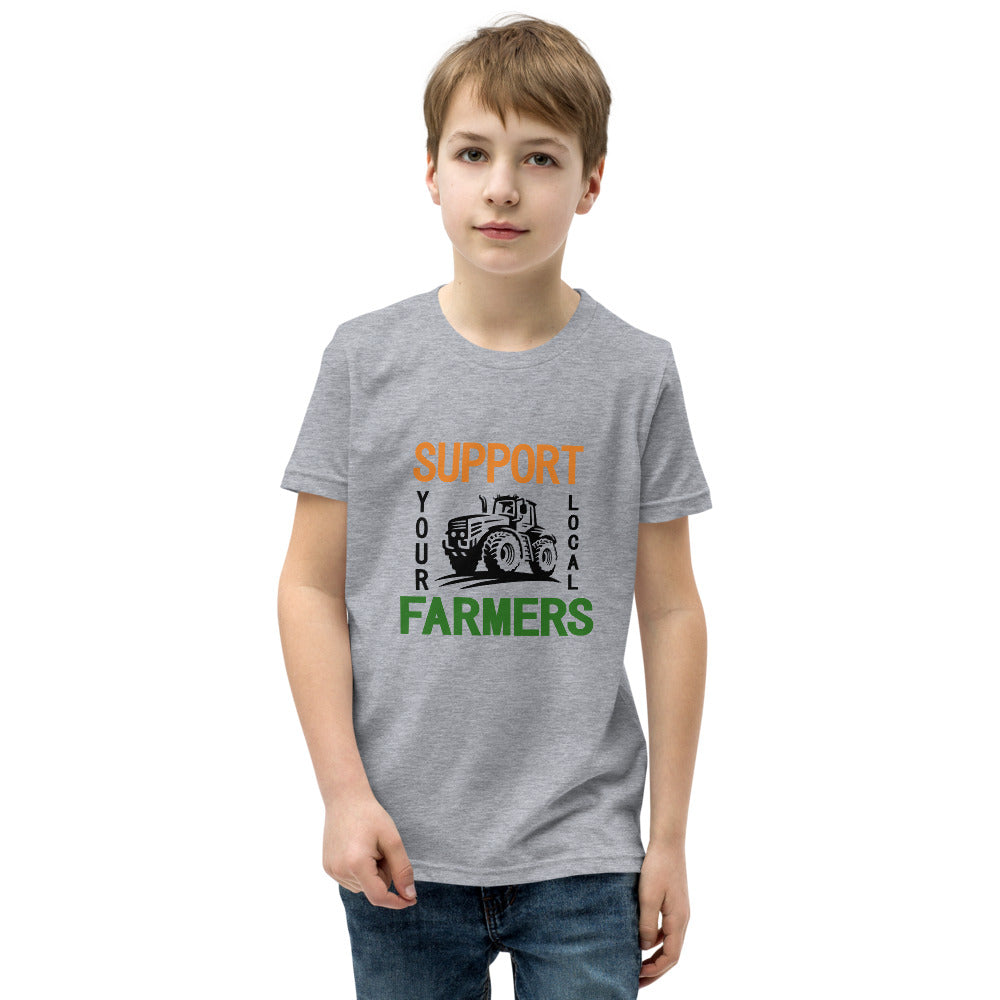 SUPPORT YOUR LOCAL FARMERS - Youth Short Sleeve T-Shirt