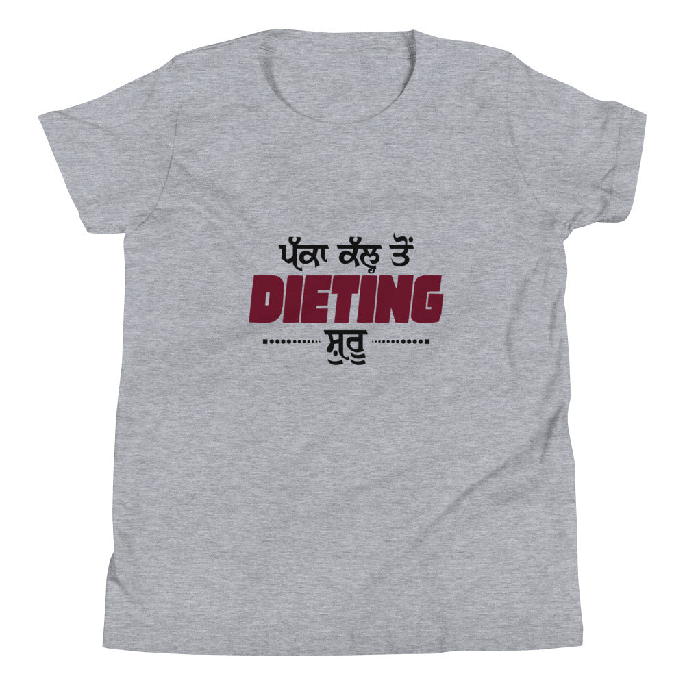 PAKKA KAL TO DIETING SHURU - Youth Short Sleeve T-Shirt