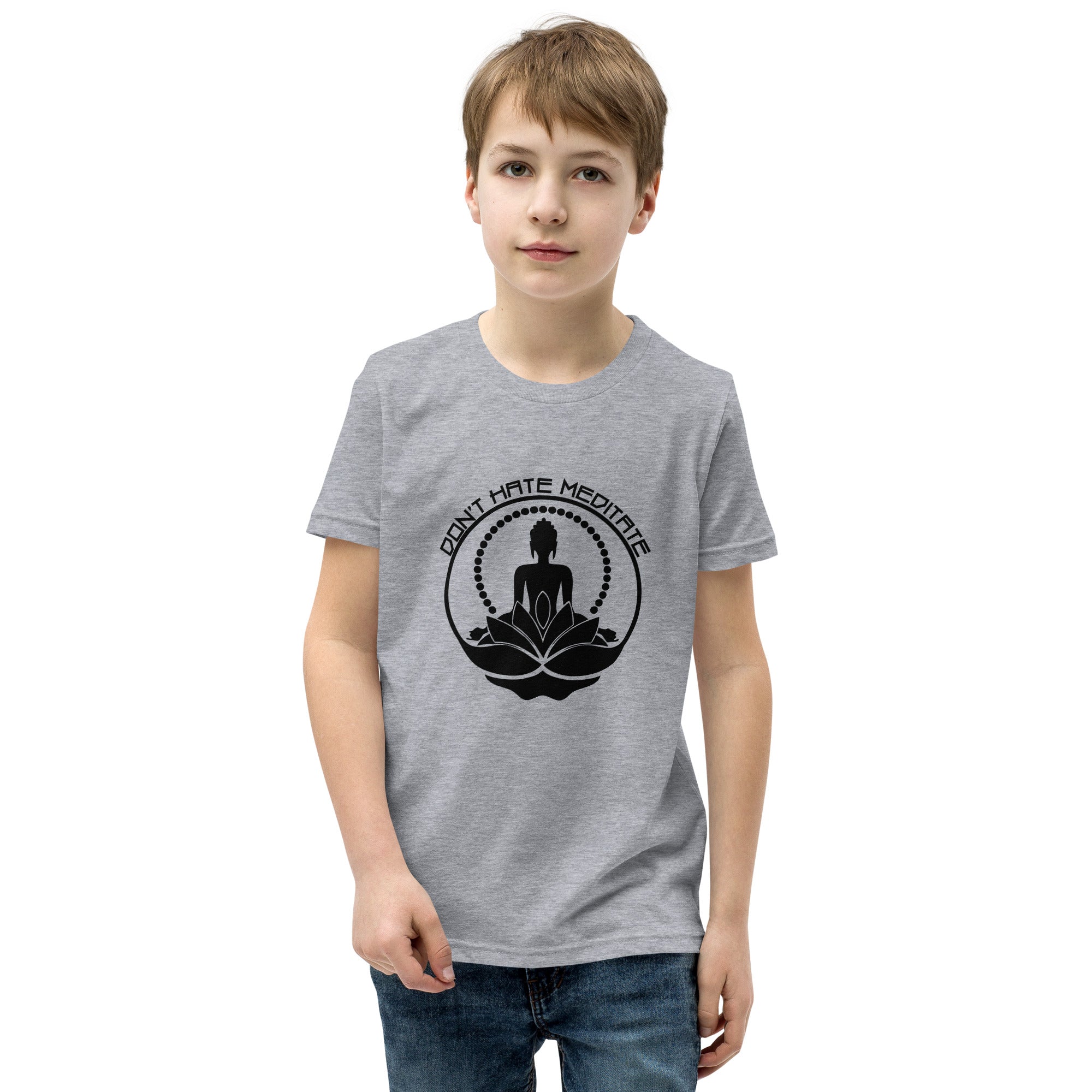 DON'T HATE MEDITATE - Youth Short Sleeve T-Shirt