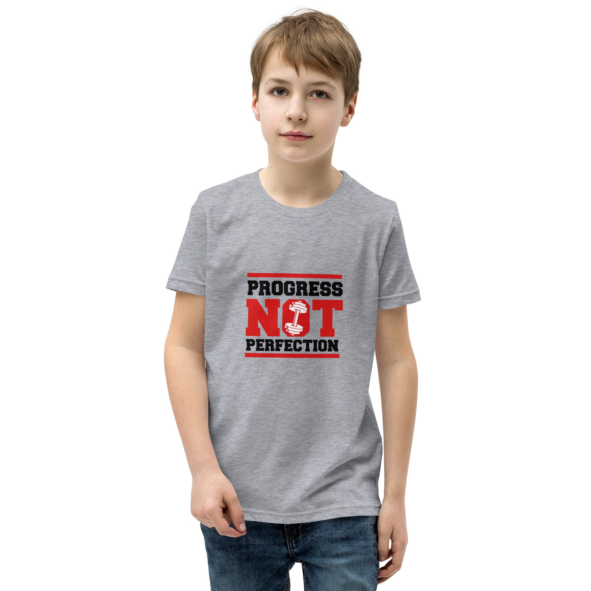 PROGRESS NOT PERFECTION - Youth Short Sleeve T-Shirt