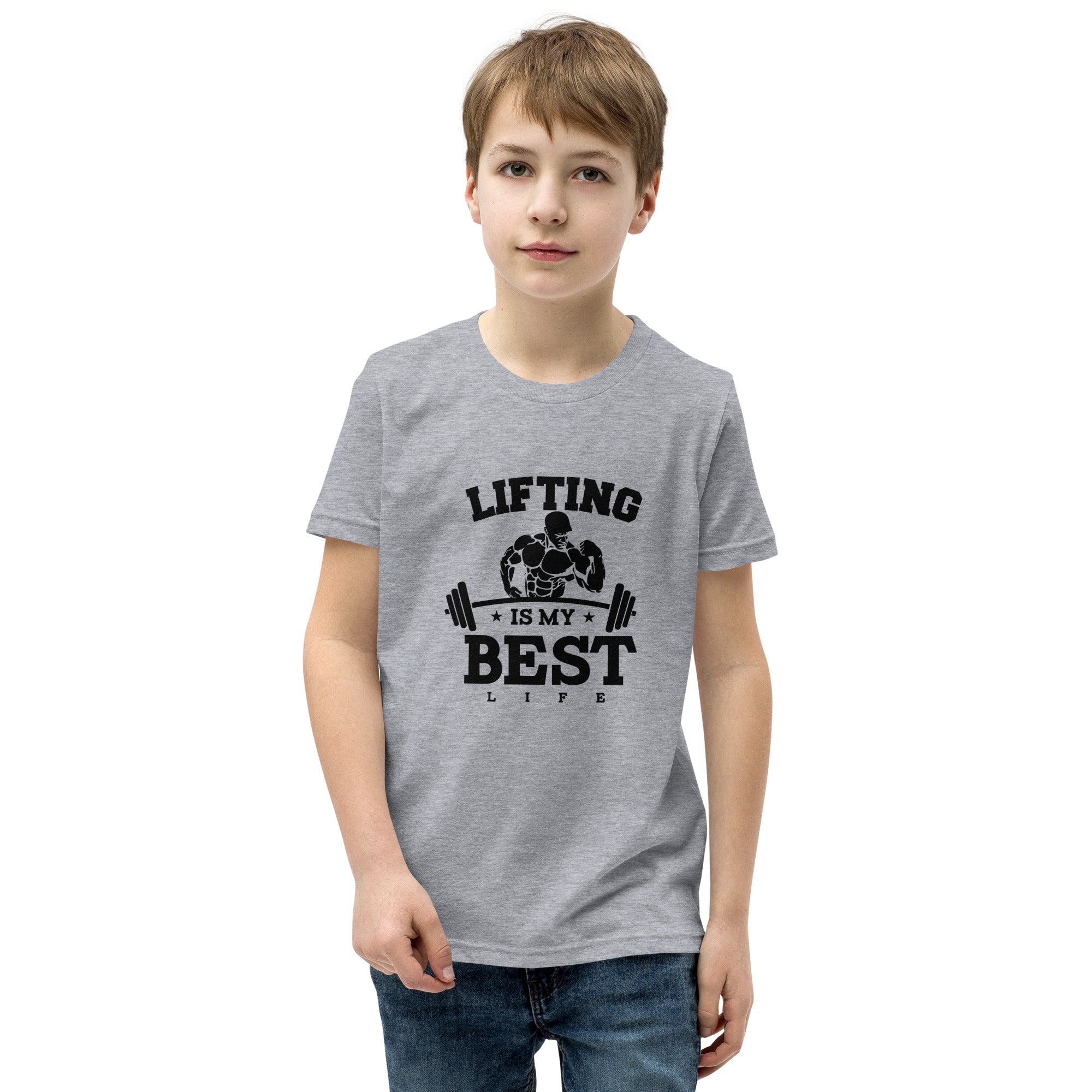 LIFTING IS MY BEST LIFE - Youth Short Sleeve T-Shirt