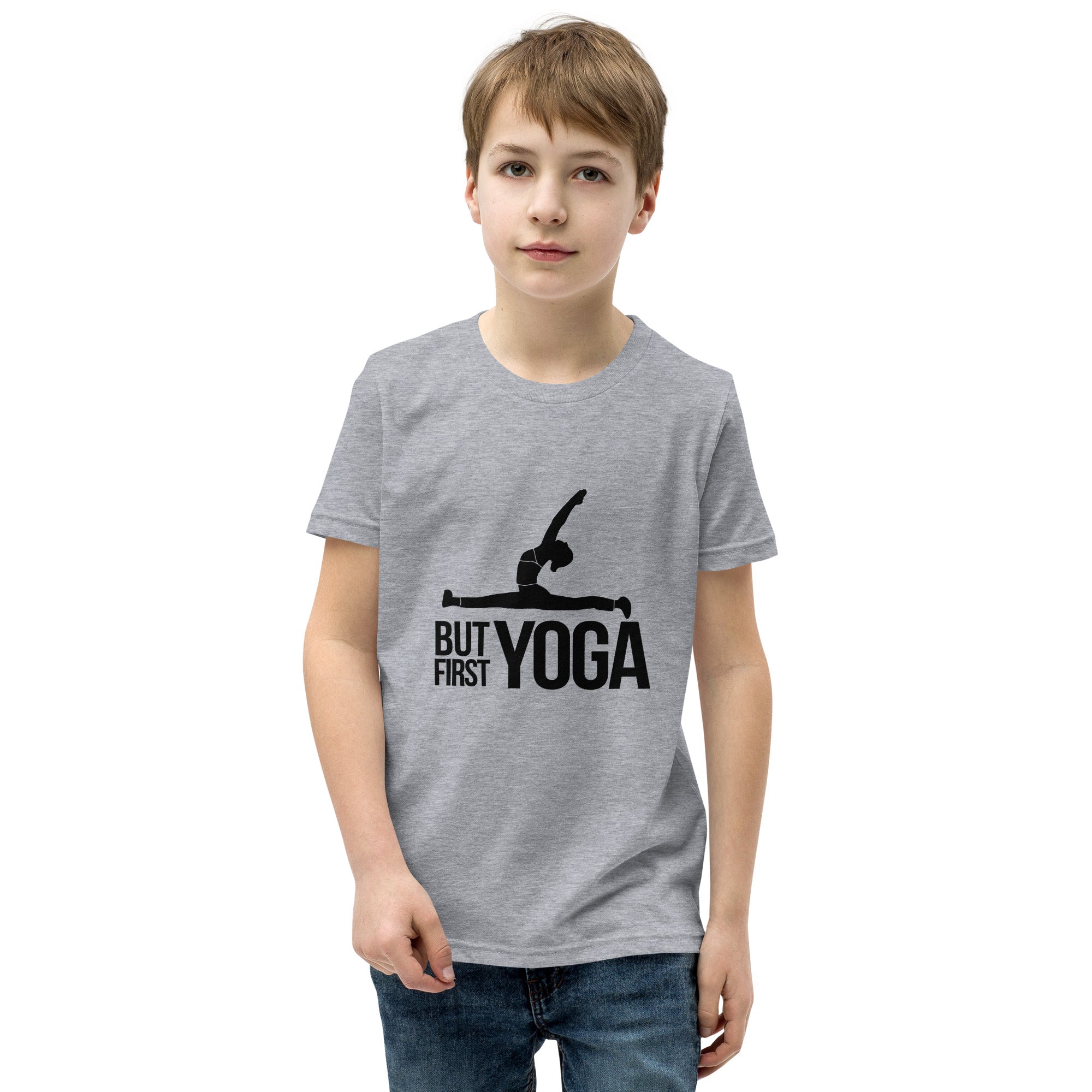 BUT FIRST YOGA - Youth Short Sleeve T-Shirt