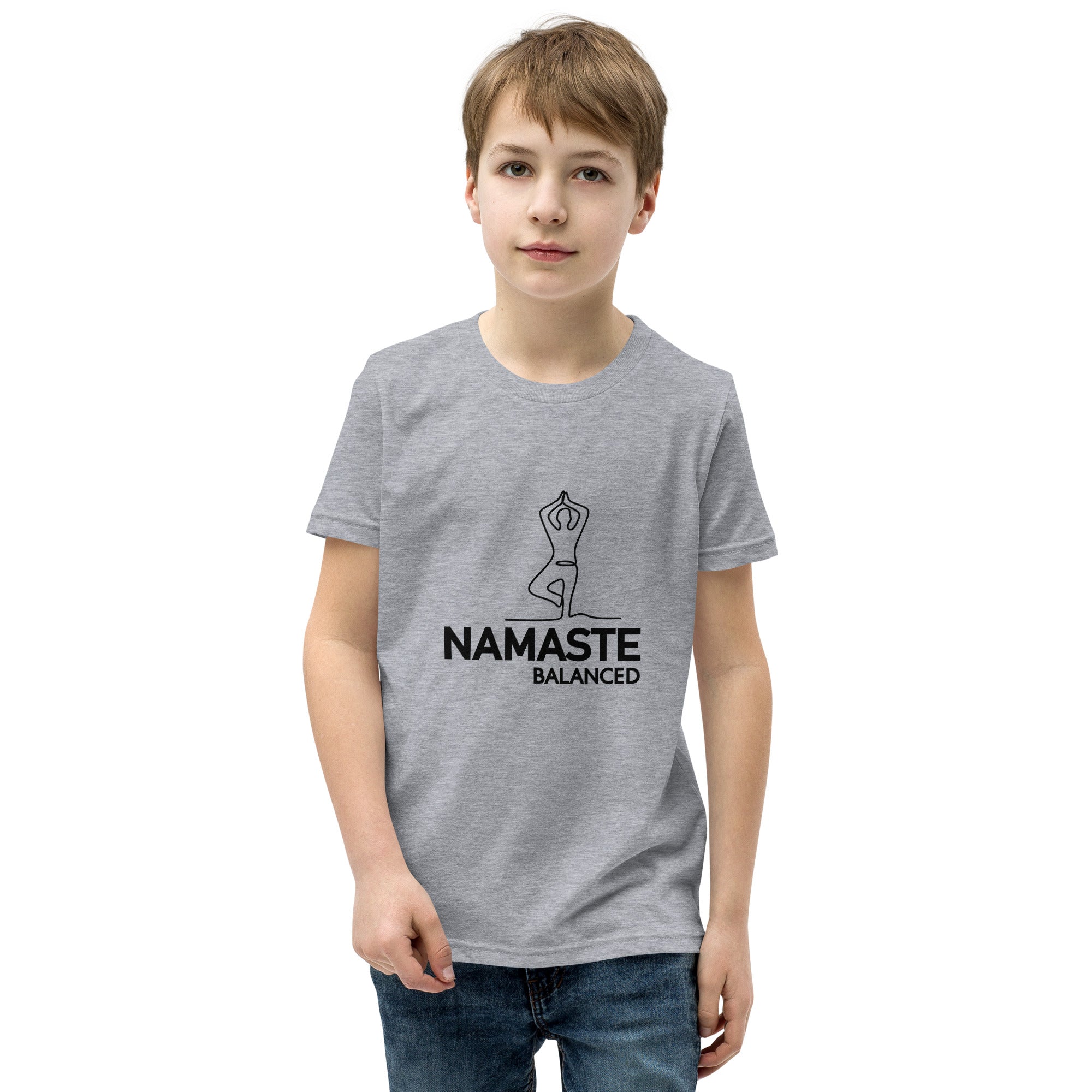 NAMASTE BALANCED - Youth Short Sleeve T-Shirt