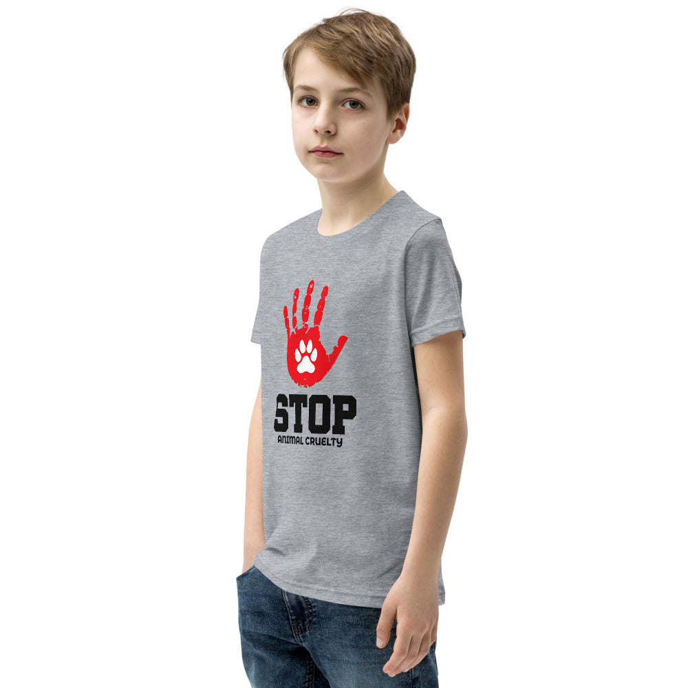 STOP ANIMAL CRUELTY - Youth Short Sleeve T-Shirt