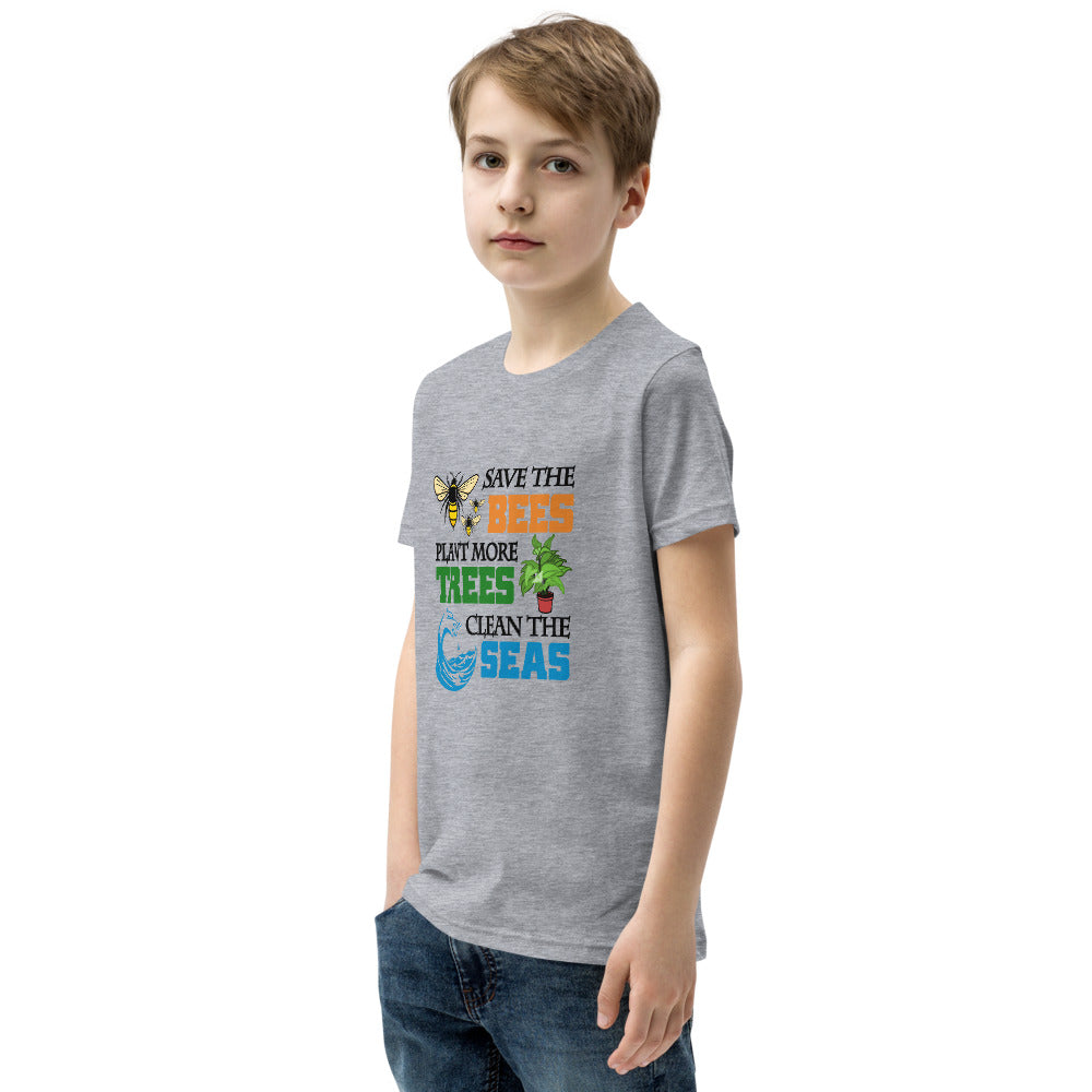 SAVE THE BEES - Youth Short Sleeve T-Shirt