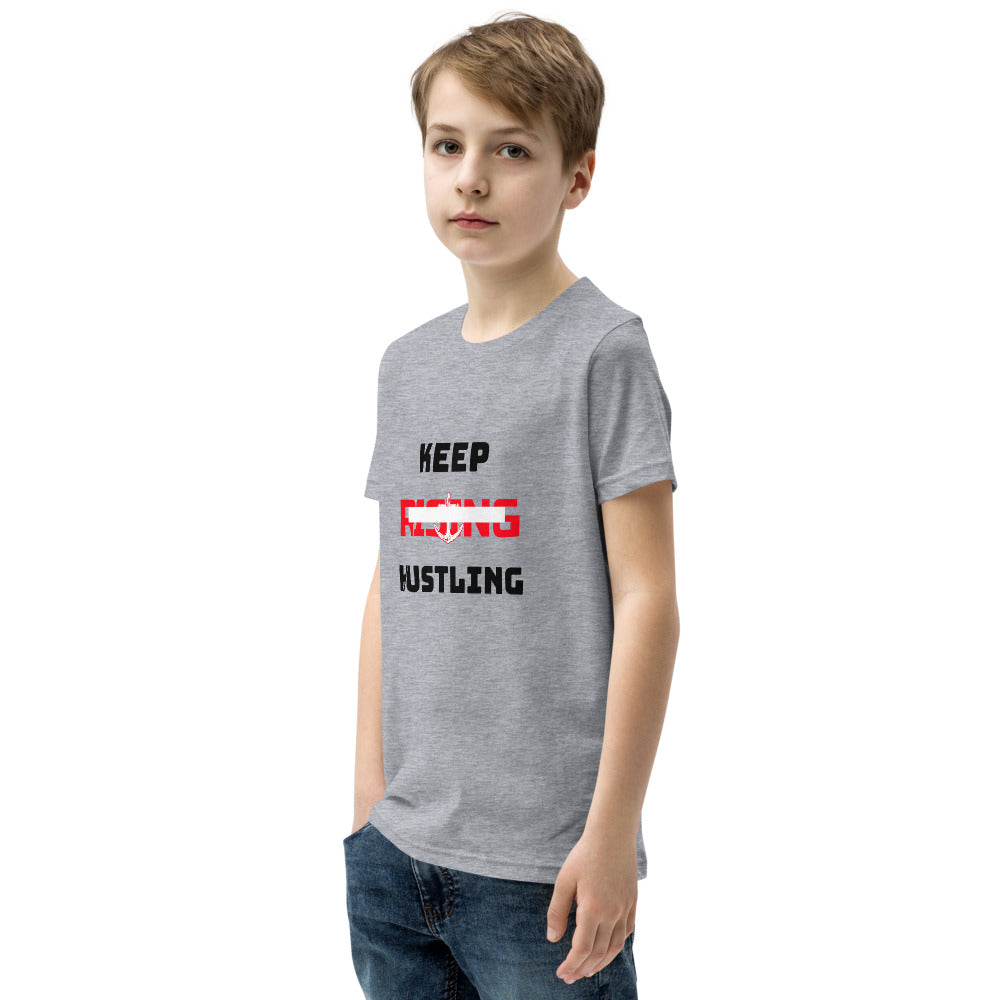 KEEP RISING HUSTLING - Youth Short Sleeve T-Shirt