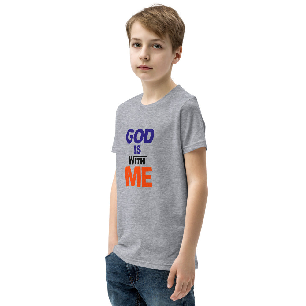 GOD IS WITH ME - Youth Short Sleeve T-Shirt