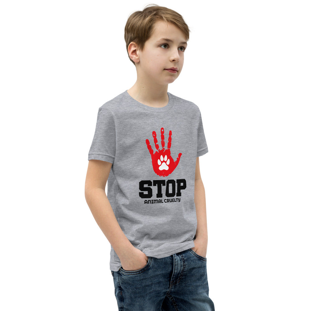 STOP ANIMAL CRUELTY - Youth Short Sleeve T-Shirt