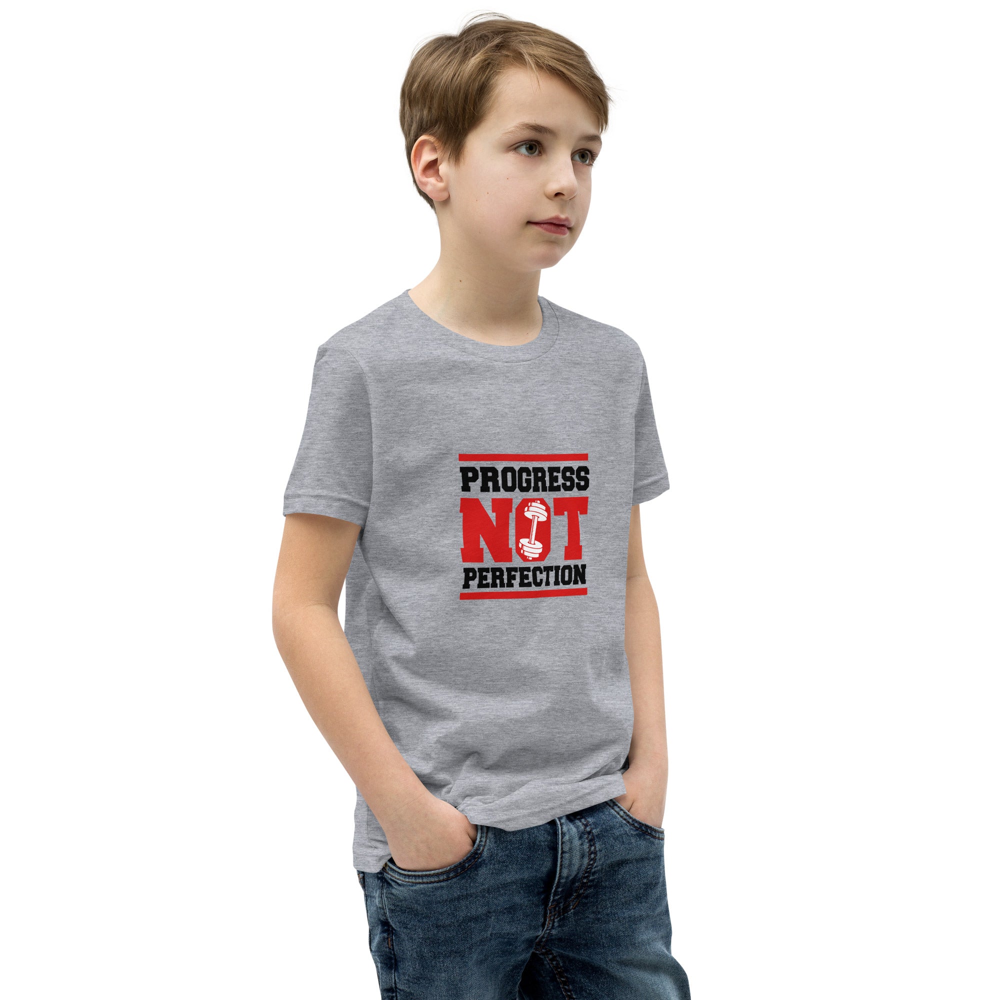PROGRESS NOT PERFECTION - Youth Short Sleeve T-Shirt