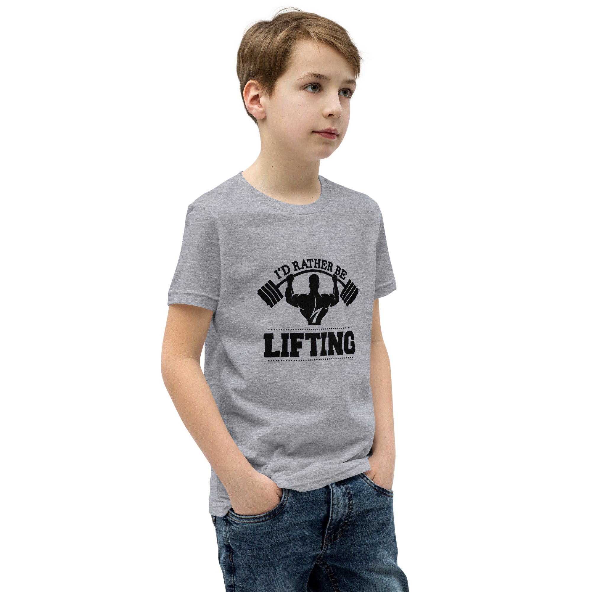 I'D RATHER BE LIFTING - Youth Short Sleeve T-Shirt