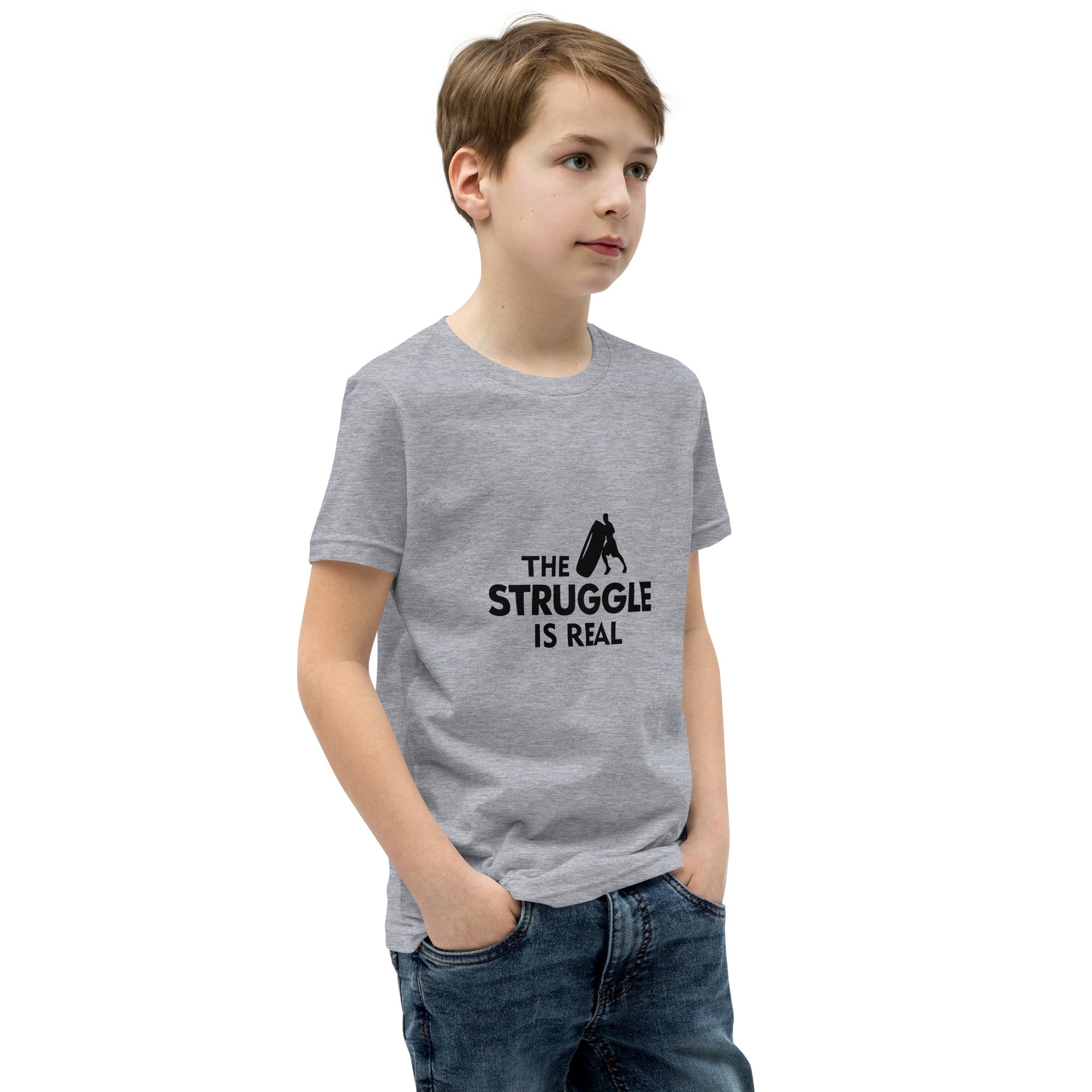 THE STRUGGLE IS REAL - Youth Short Sleeve T-Shirt