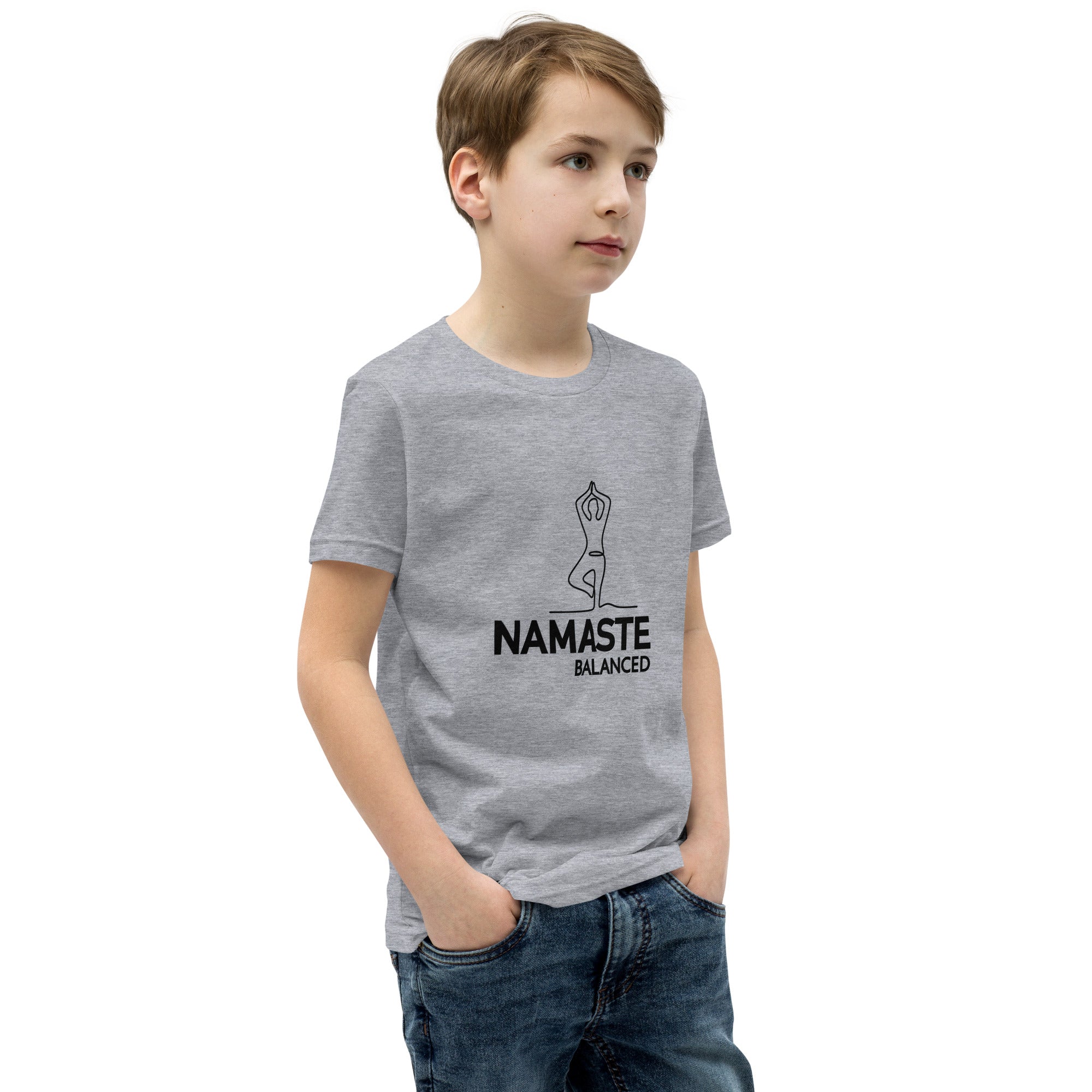 NAMASTE BALANCED - Youth Short Sleeve T-Shirt