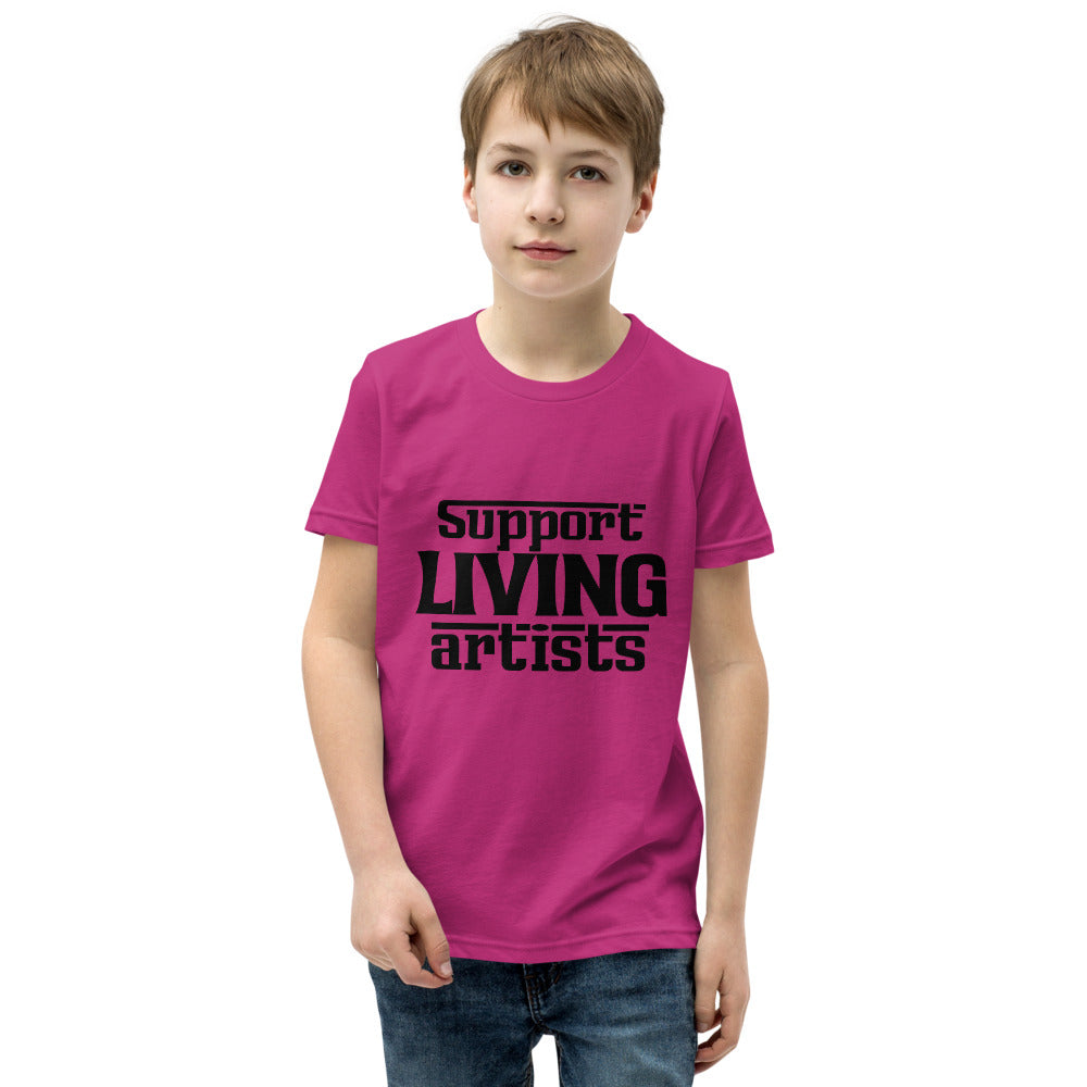 Support living artists- Youth Short Sleeve T-Shirt