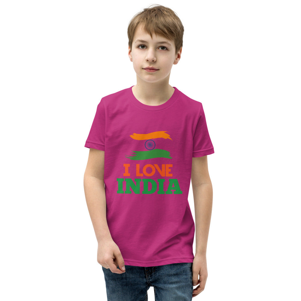 I LOVE INDIA - Youth Short Sleeve T-Shirt