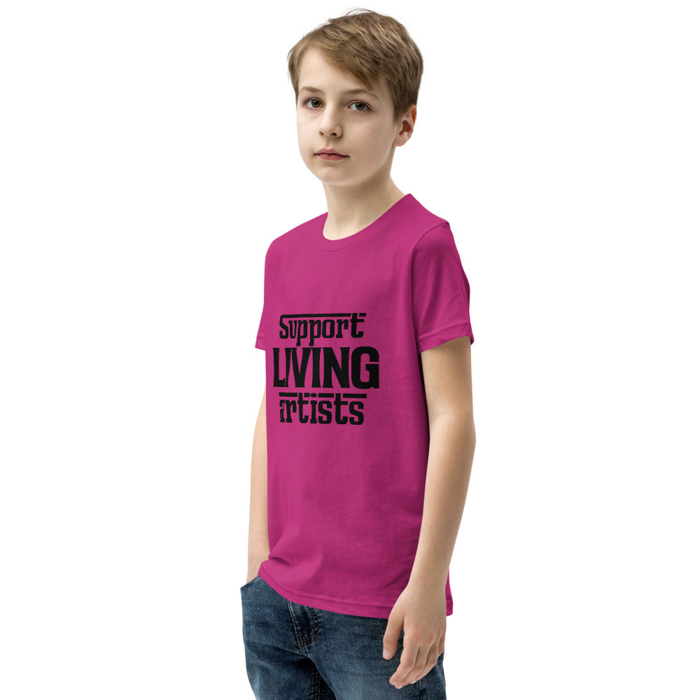 Support living artists- Youth Short Sleeve T-Shirt