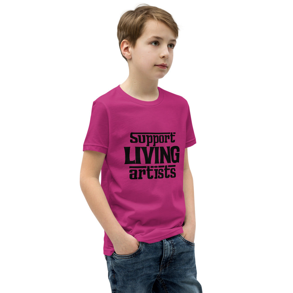 Support living artists- Youth Short Sleeve T-Shirt