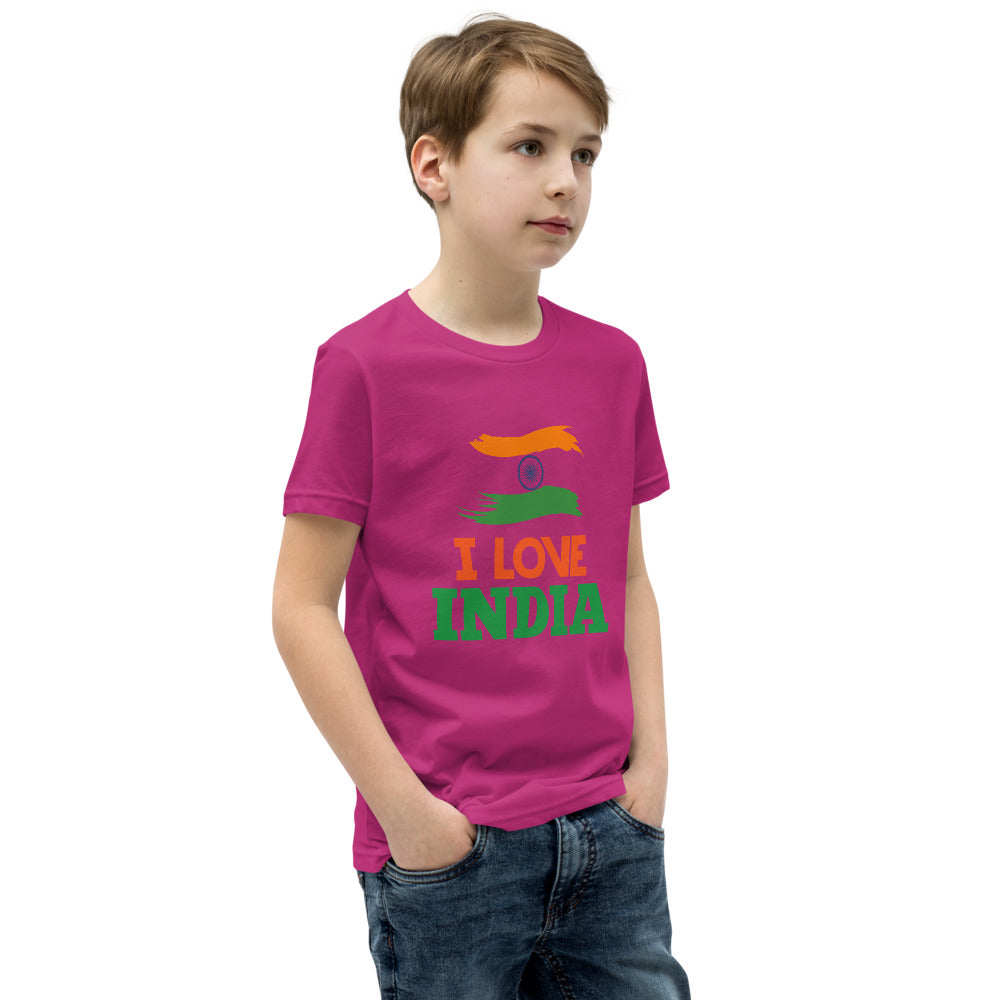 I LOVE INDIA - Youth Short Sleeve T-Shirt