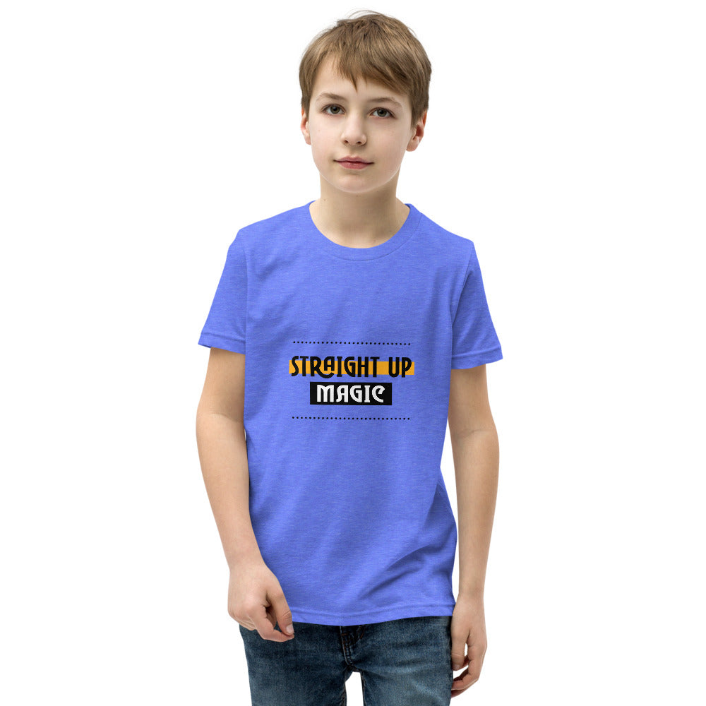 Straight up magic-- Youth Short Sleeve T-Shirt