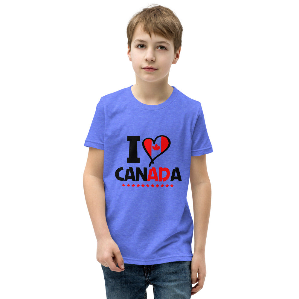 I LOVE CANADA - Youth Short Sleeve T-Shirt