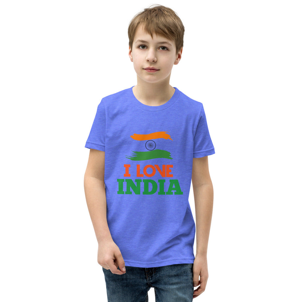 I LOVE INDIA - Youth Short Sleeve T-Shirt