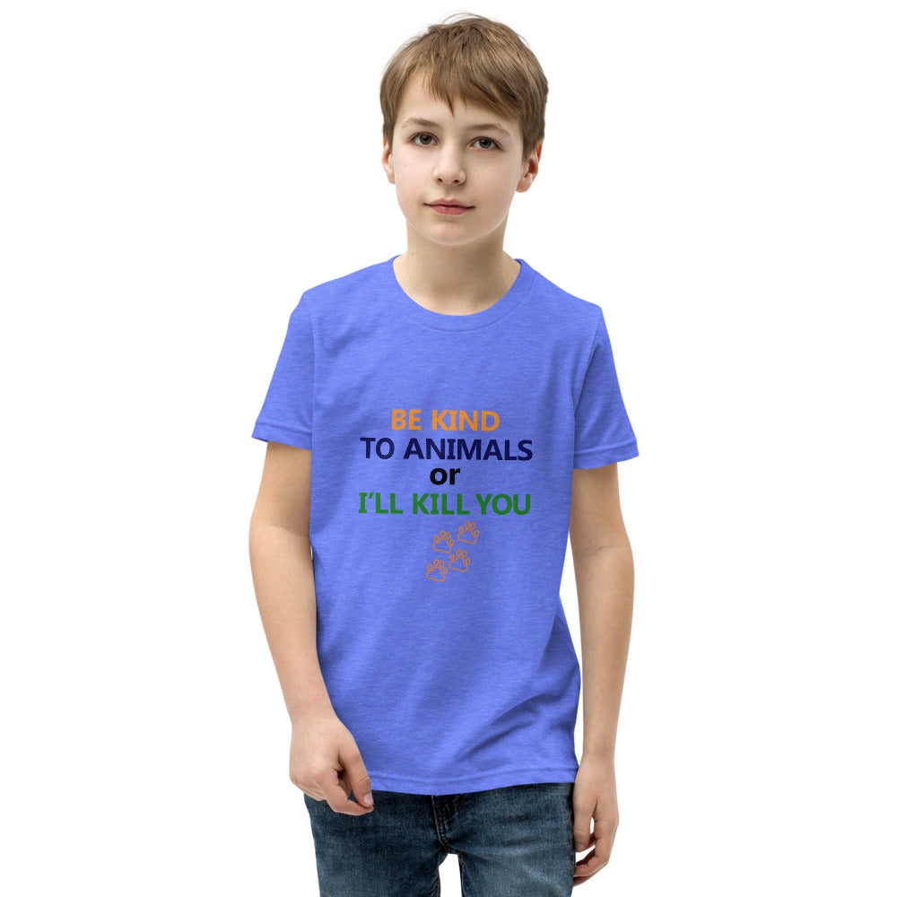 BE KIND TO ANIMALS - Youth Short Sleeve T-Shirt