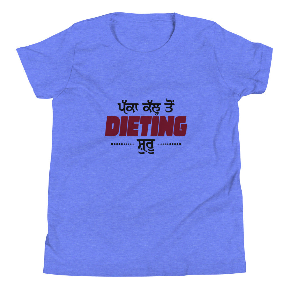 PAKKA KAL TO DIETING SHURU - Youth Short Sleeve T-Shirt