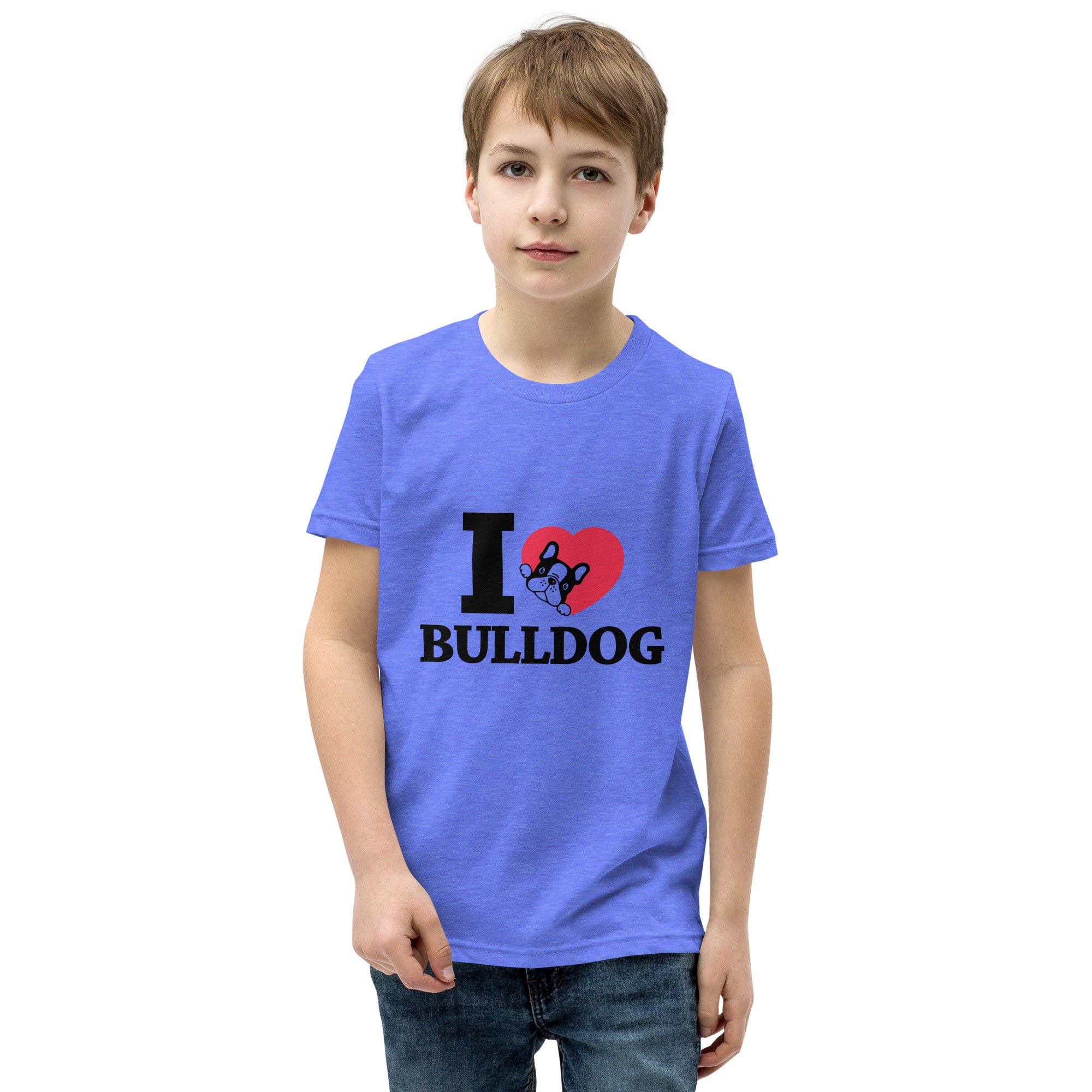 I LOVE BULLDOG - Youth Short Sleeve T-Shirt